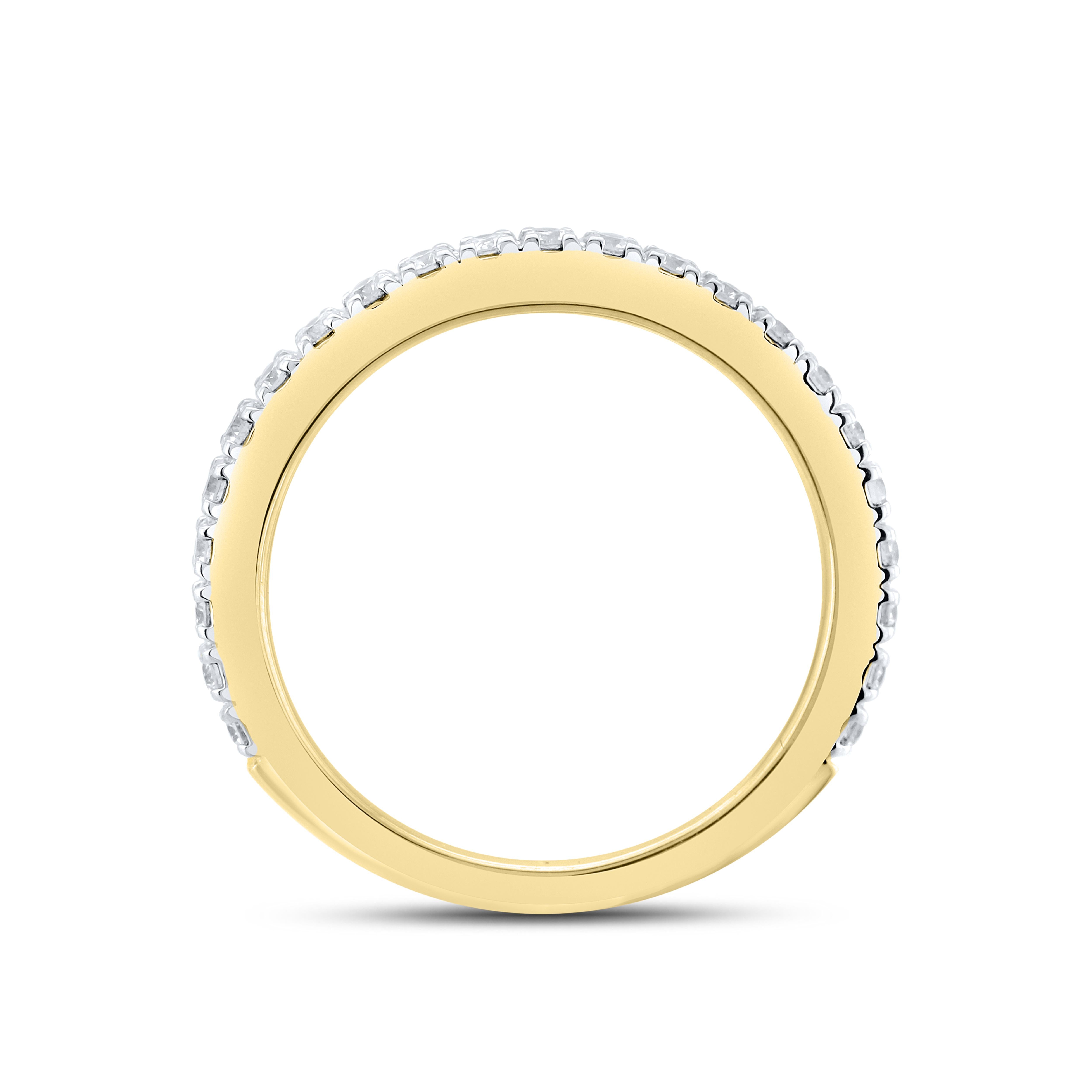 14kt Yellow Gold 0.52 CTW Natural Diamond Ladies Band