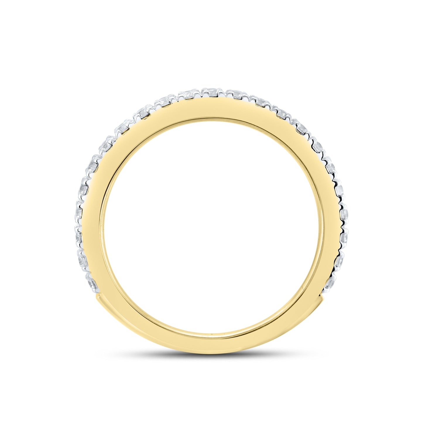 14k Yellow Gold 0.52 CTW Natural Diamond Ladies Band