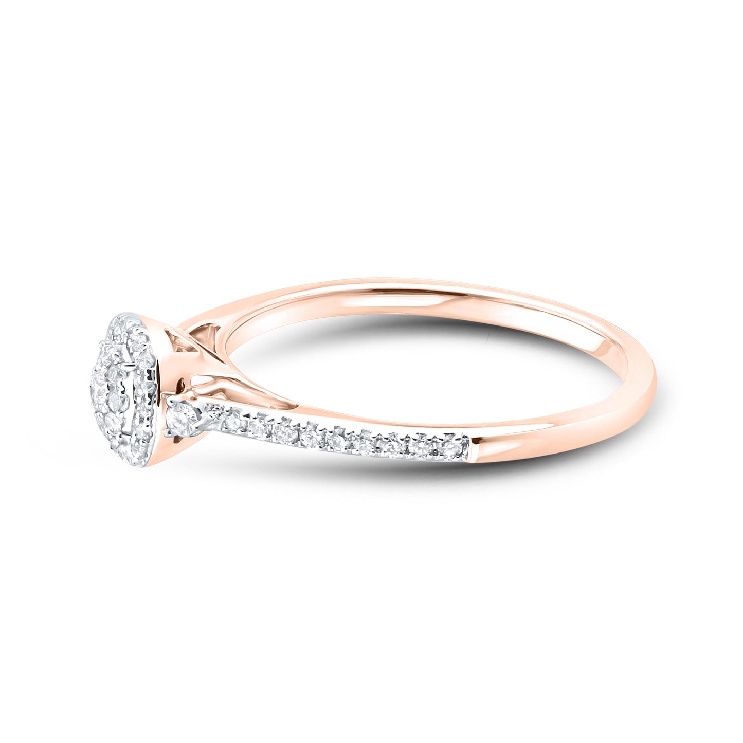 14kt Rose Gold 0.25 CTW Diamond Ring