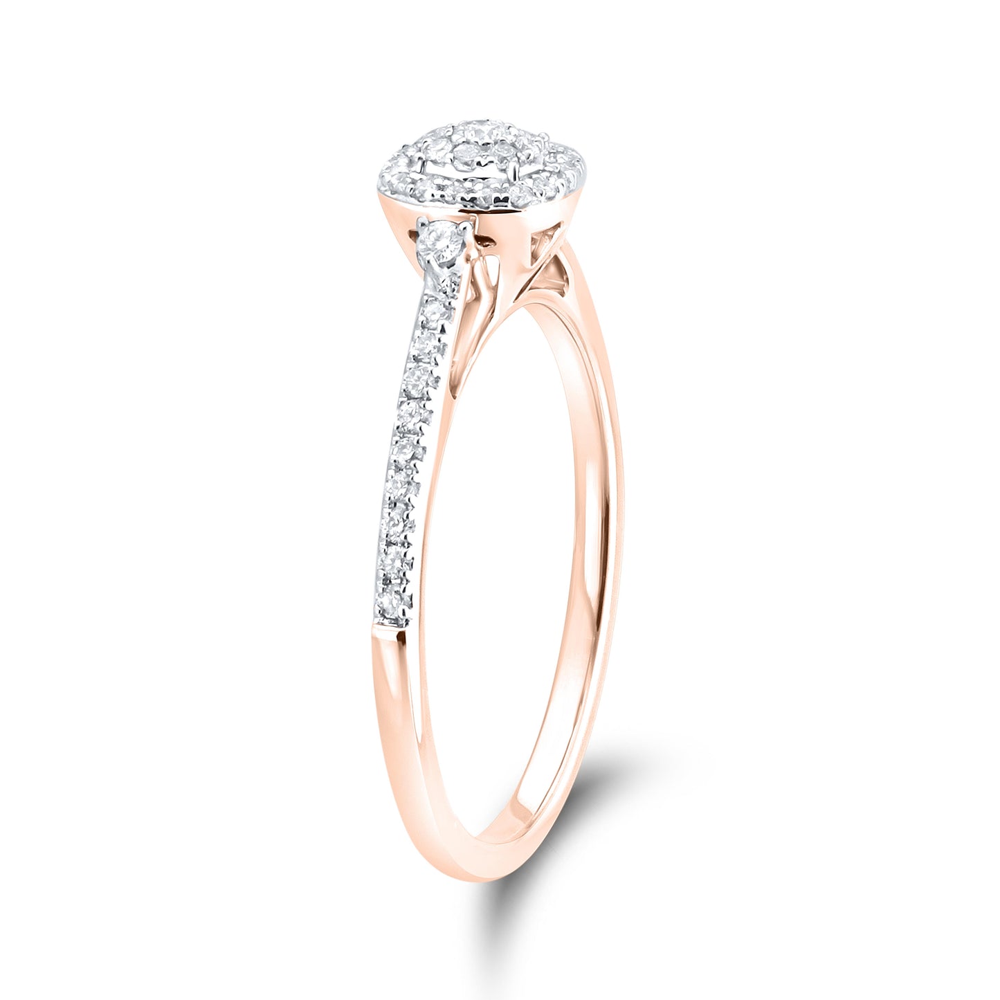 14kt Rose Gold 0.25 CTW Diamond Ring