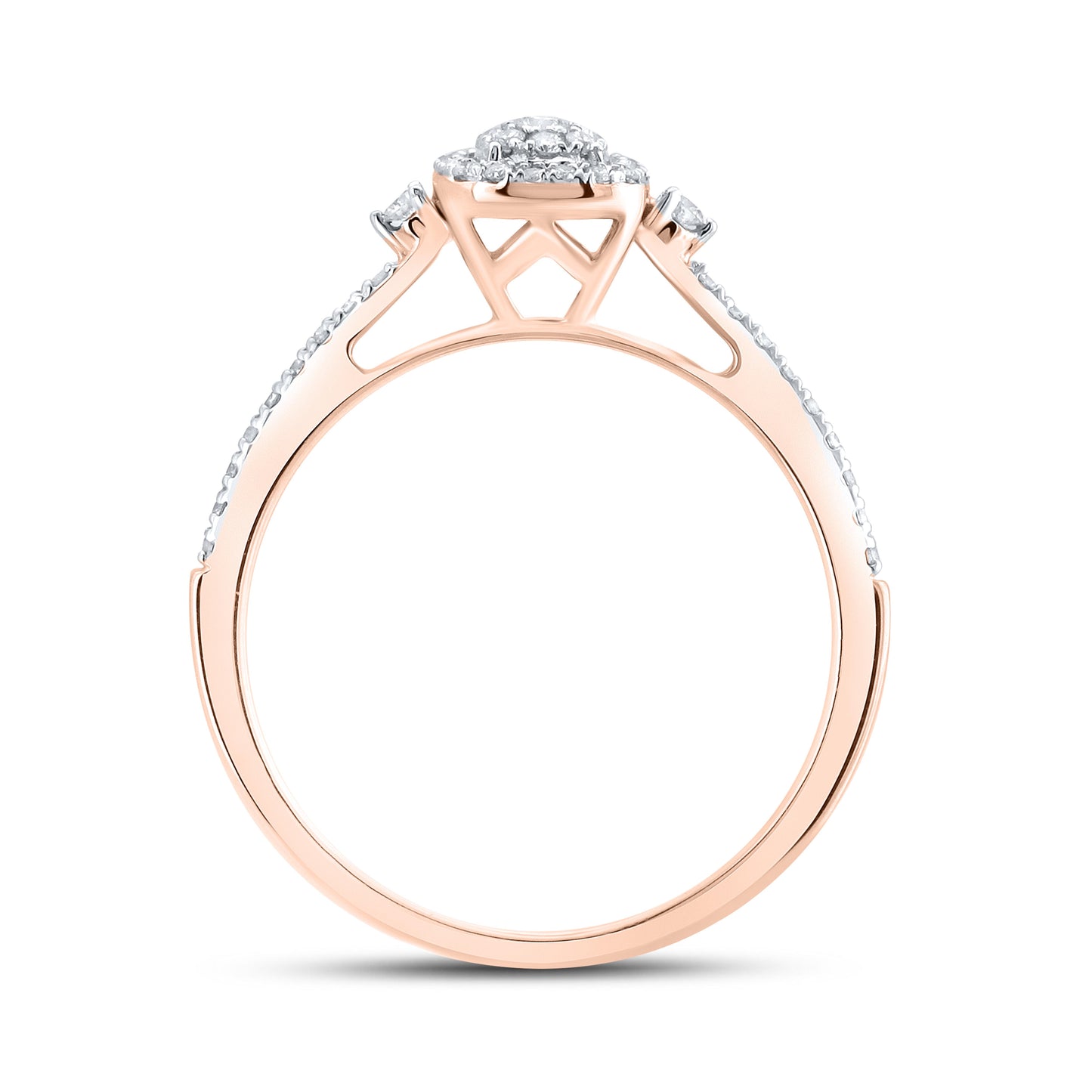 14kt Rose Gold 0.25 CTW Diamond Ring