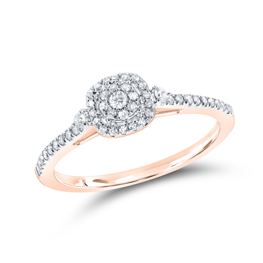 14kt Rose Gold 0.25 CTW Diamond Ring