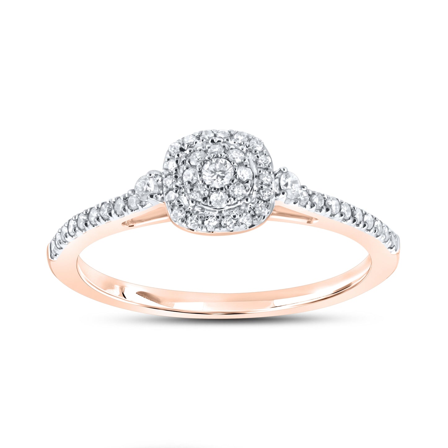 14kt Rose Gold 0.25 CTW Diamond Ring