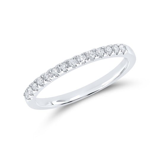 14kt white gold 0.20ctw Ladies Diamond Band