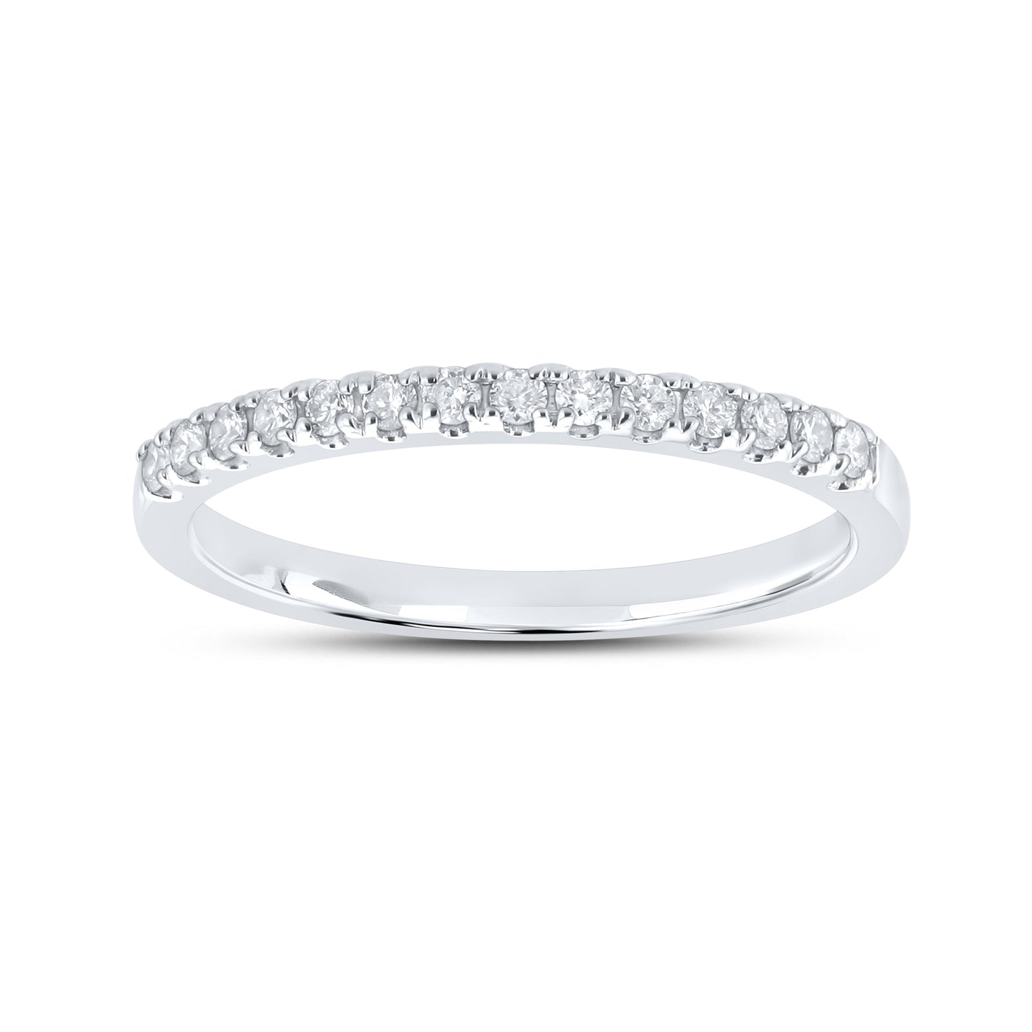 14kt white gold 0.20ctw Ladies Diamond Band