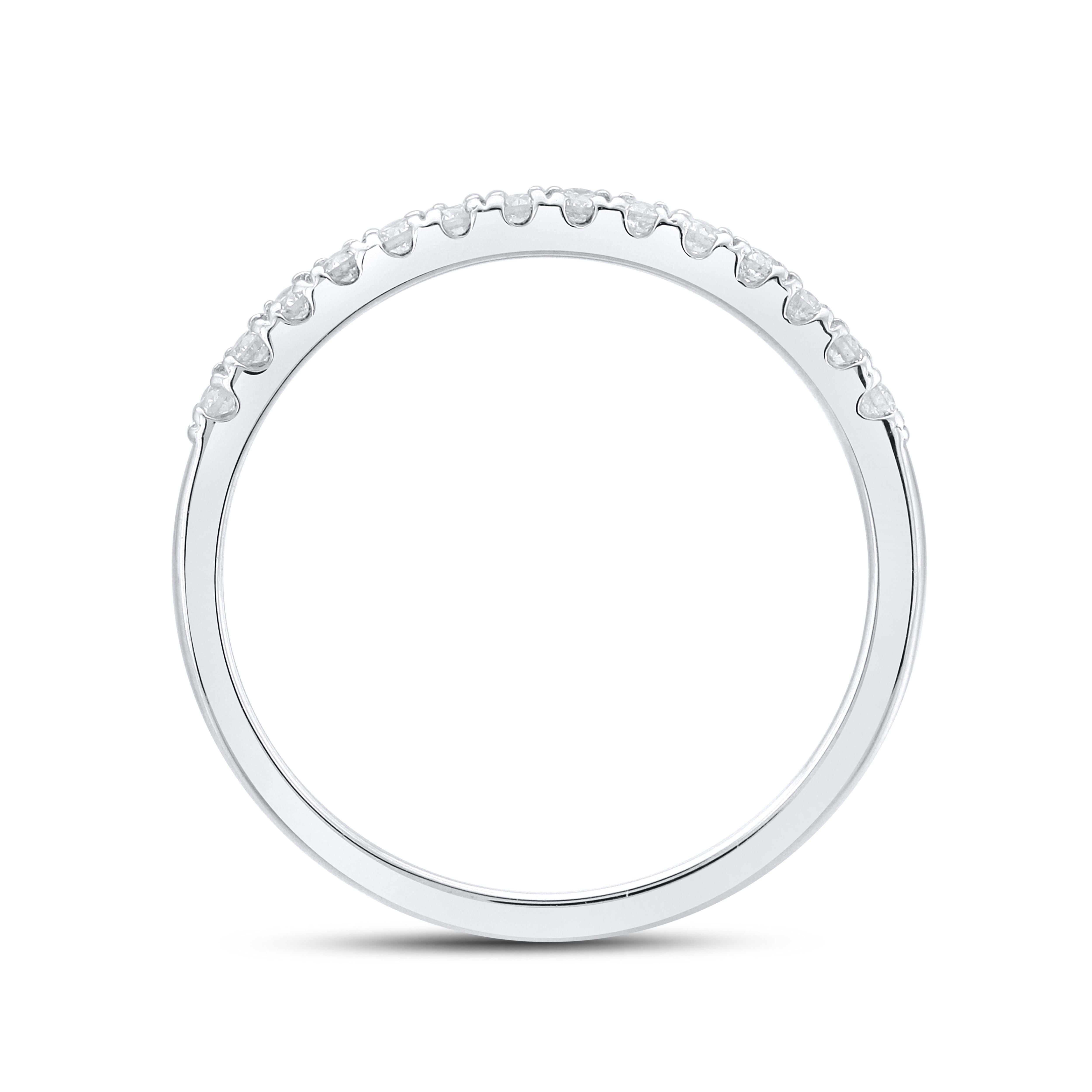 14kt white gold 0.20ctw Ladies Diamond Band