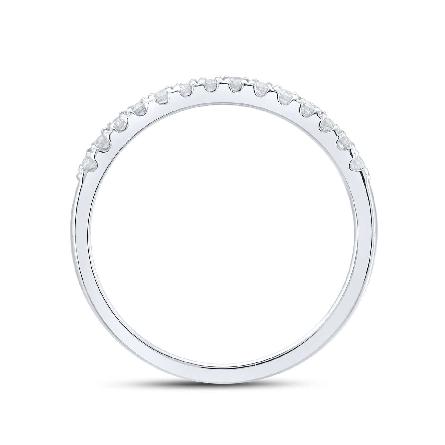 14kt white gold 0.20ctw Ladies Diamond Band