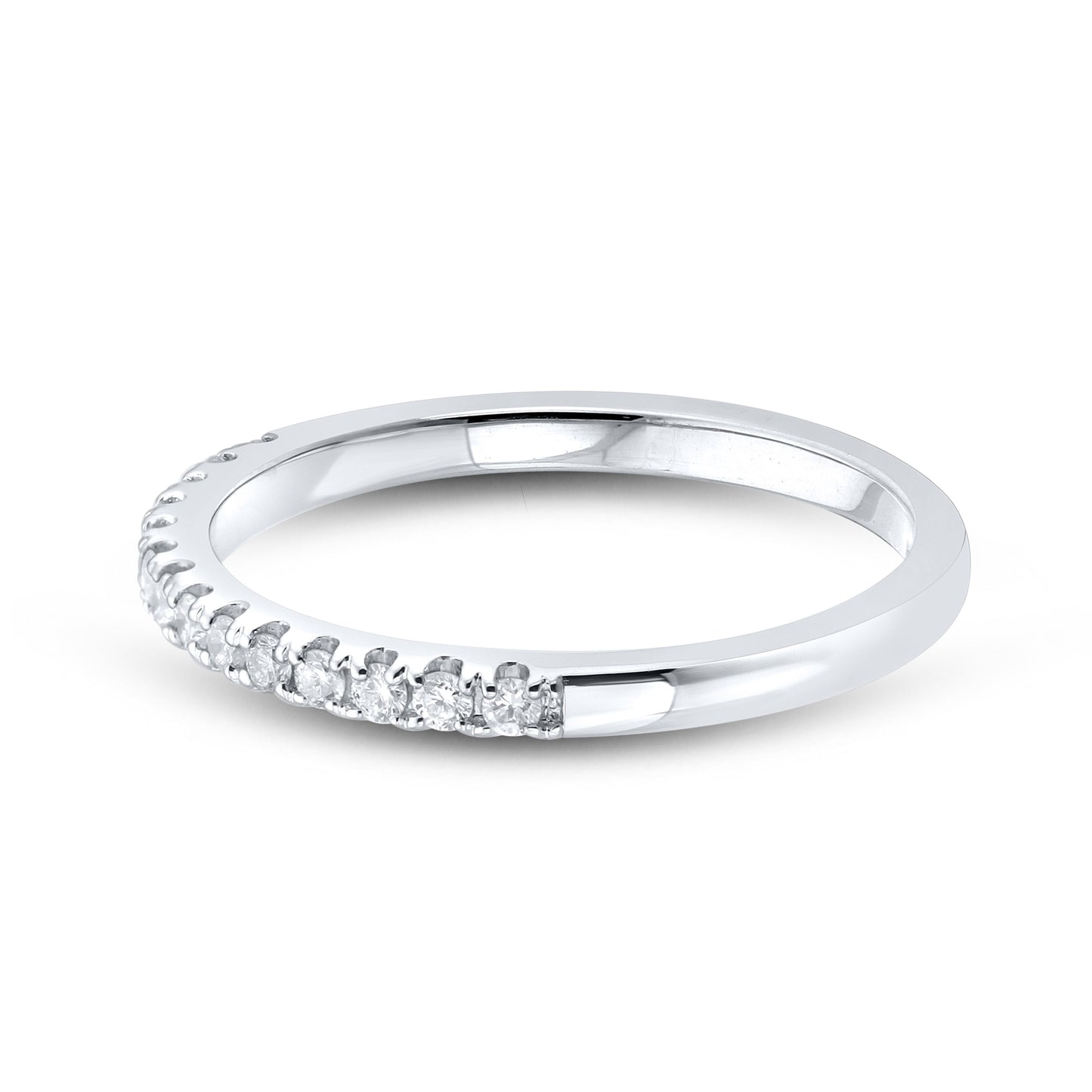 14kt white gold 0.20ctw Ladies Diamond Band