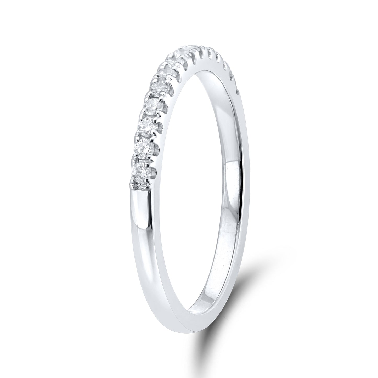 14kt white gold 0.20ctw Ladies Diamond Band