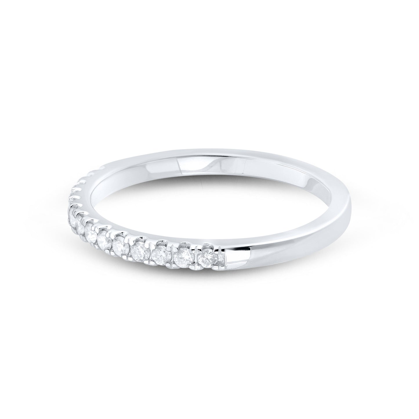 14kt white gold 0.20ctw Ladies Diamond Band