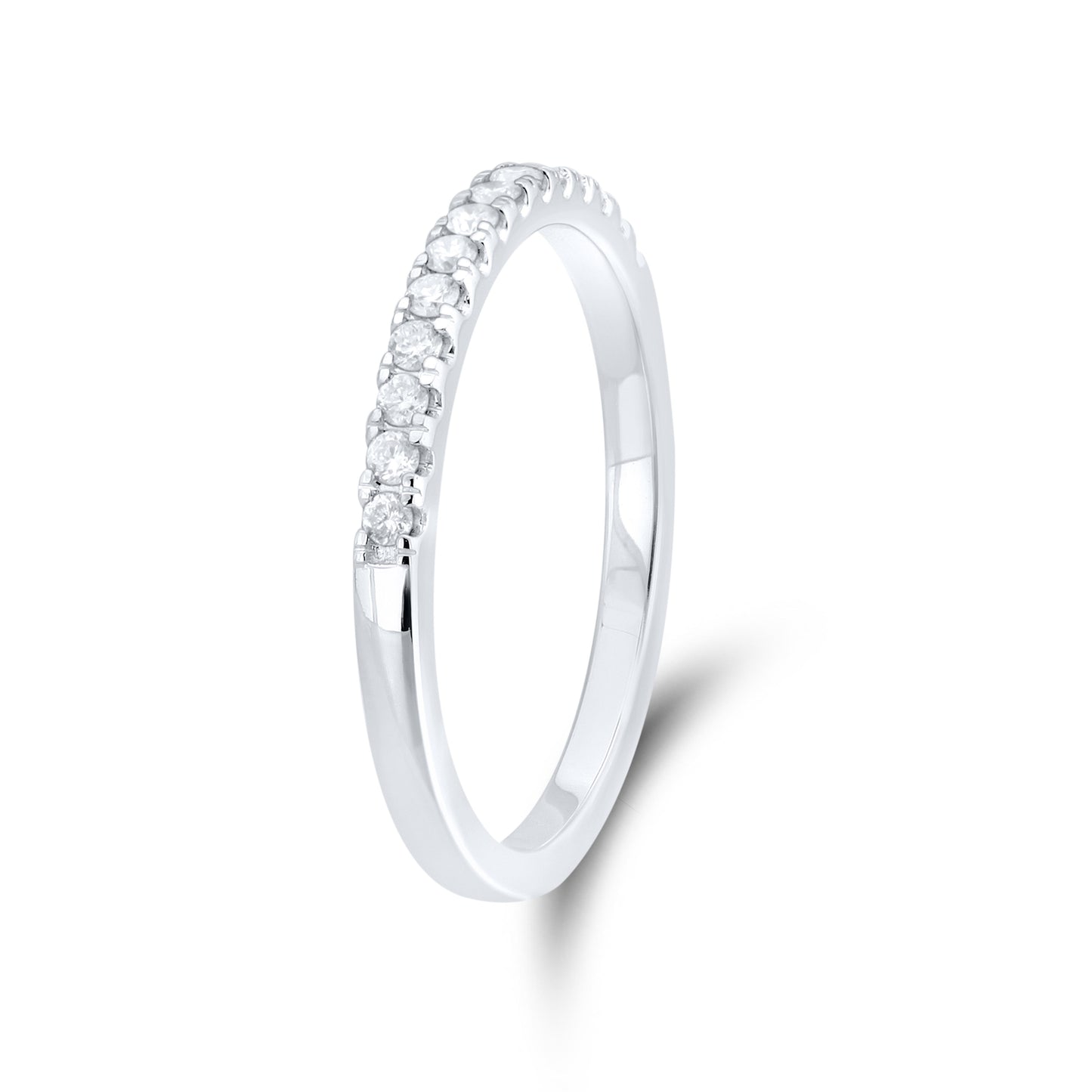 14kt white gold 0.20ctw Ladies Diamond Band