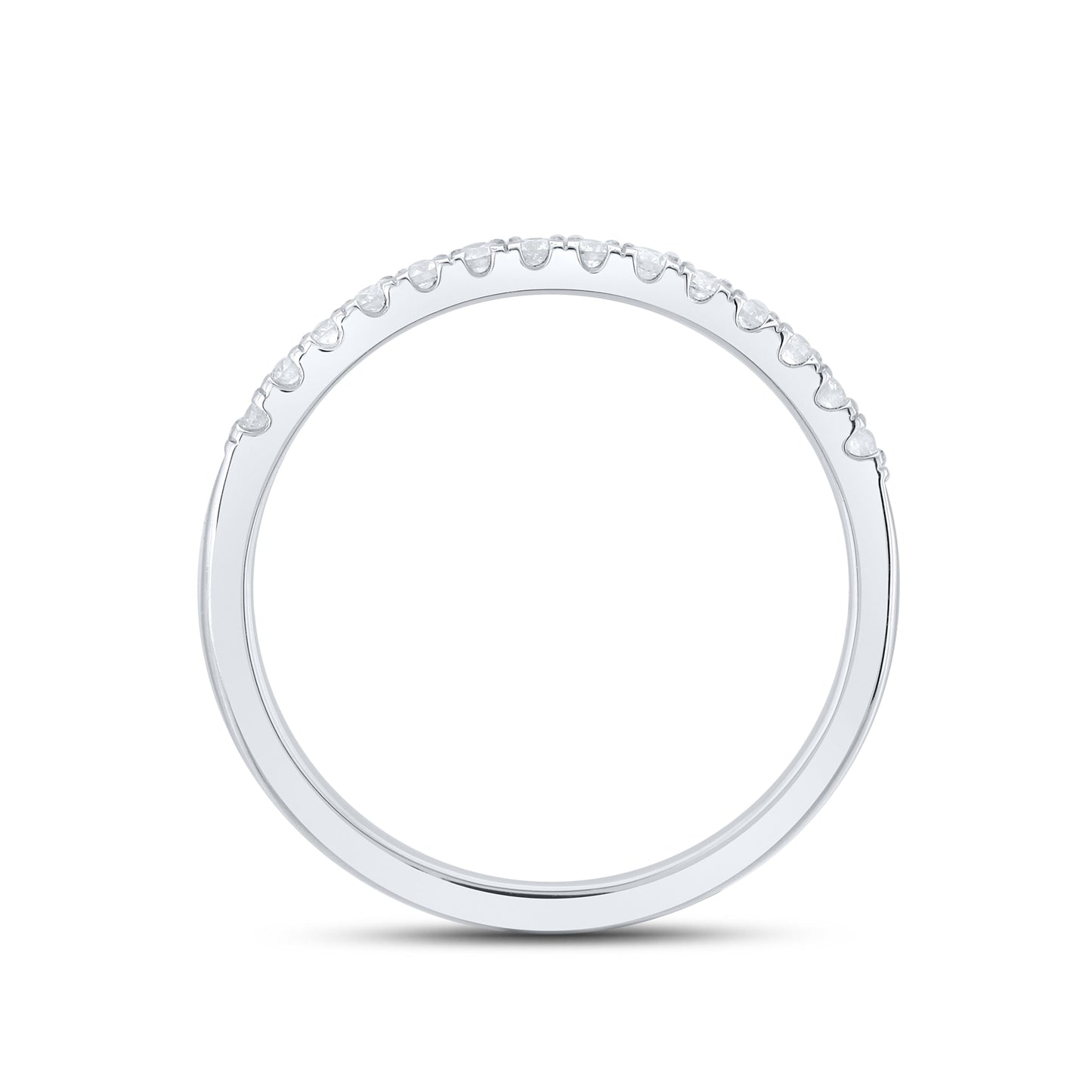 14kt white gold 0.20ctw Ladies Diamond Band