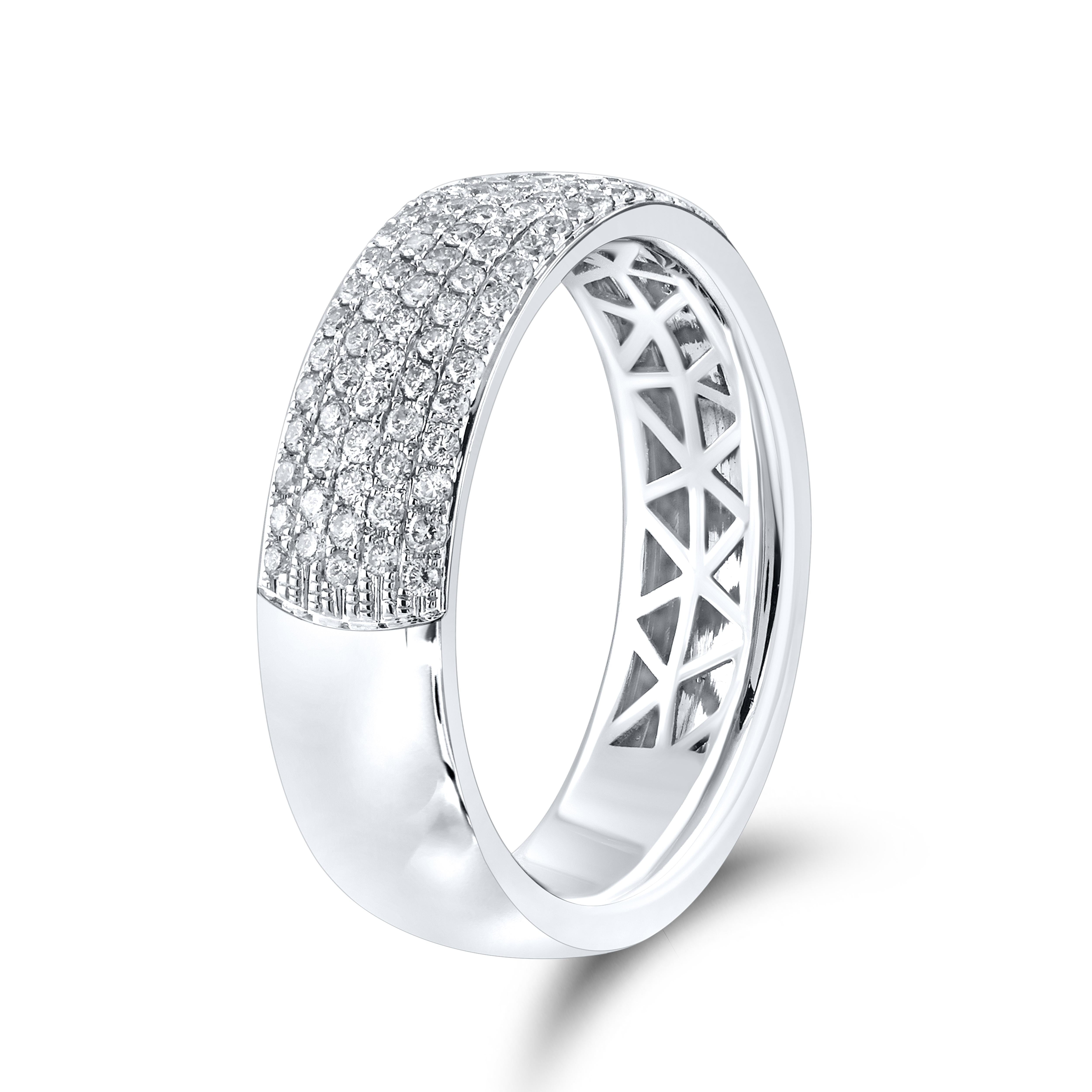 14kt White Gold 0.50 CTW Ladies Diamond Band