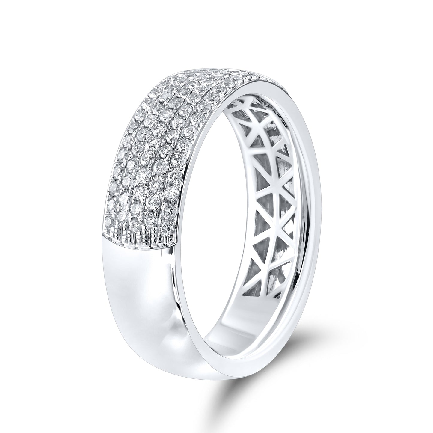 14kt White Gold 0.50 CTW Ladies Diamond Band