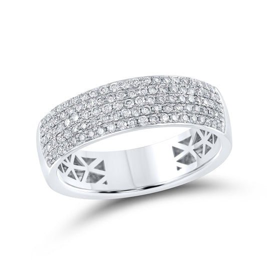 14kt White Gold 0.50 CTW Ladies Diamond Band