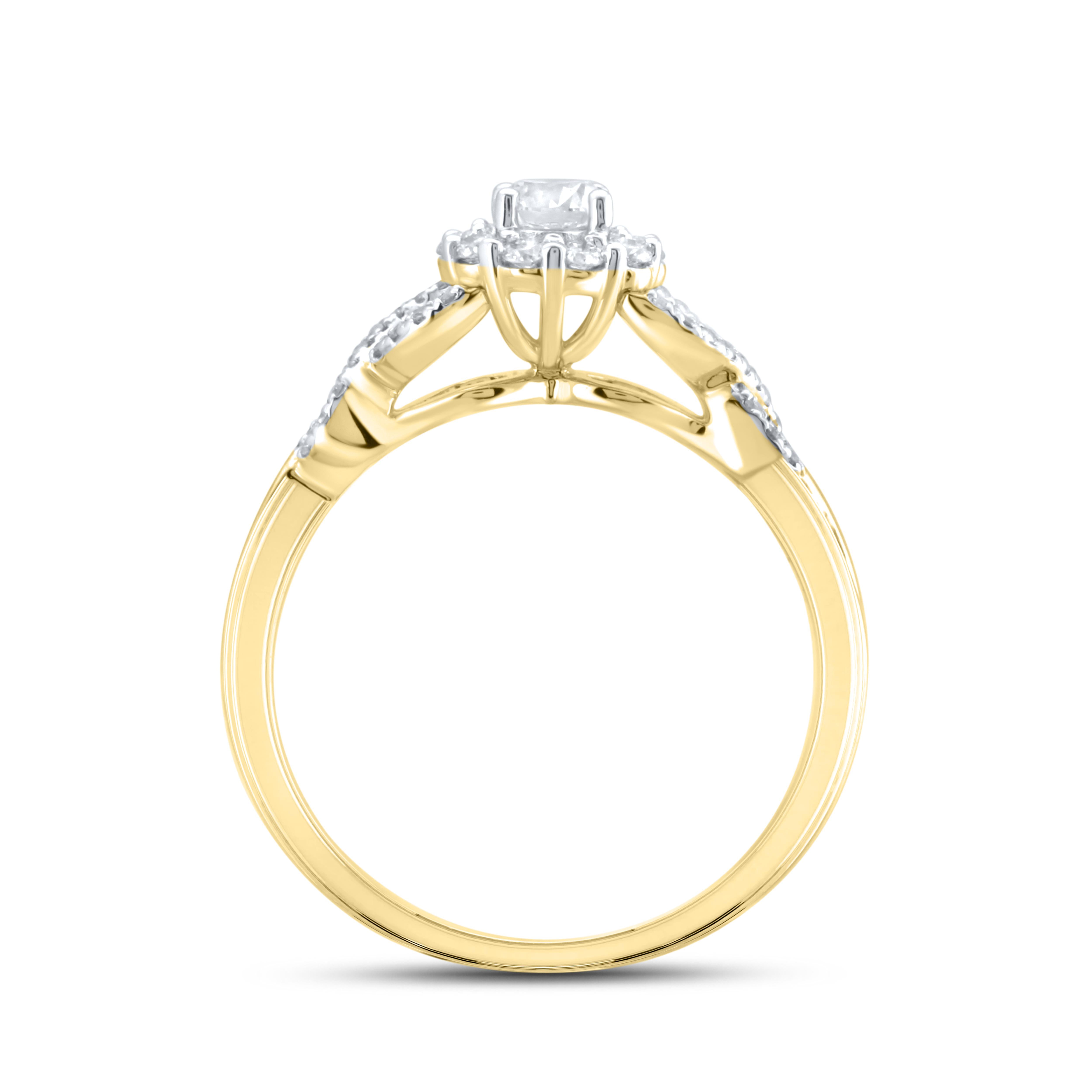 14kt yellow gold 0.52 CTW Diamond Bridal ring