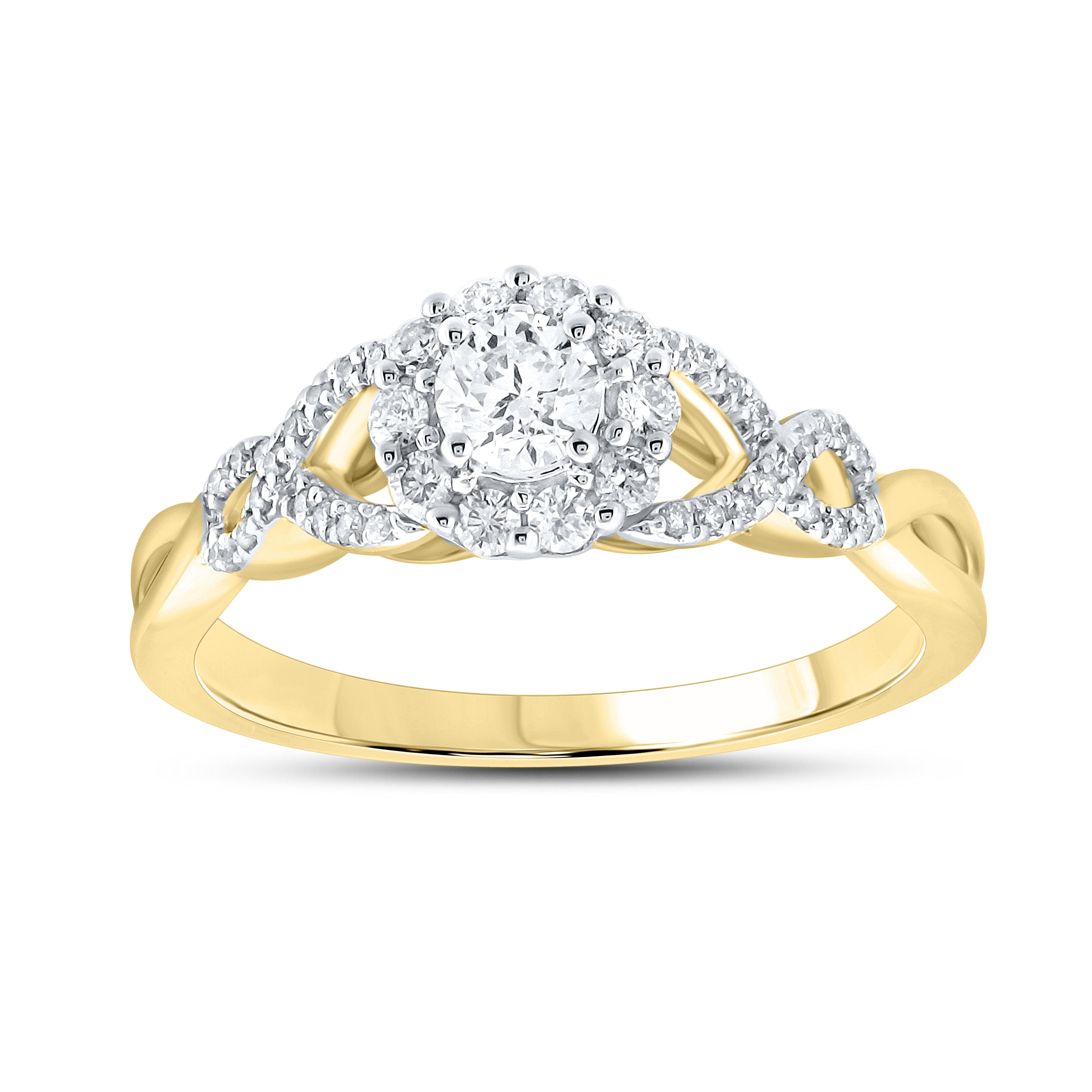 14kt yellow gold 0.52 CTW Diamond Bridal ring