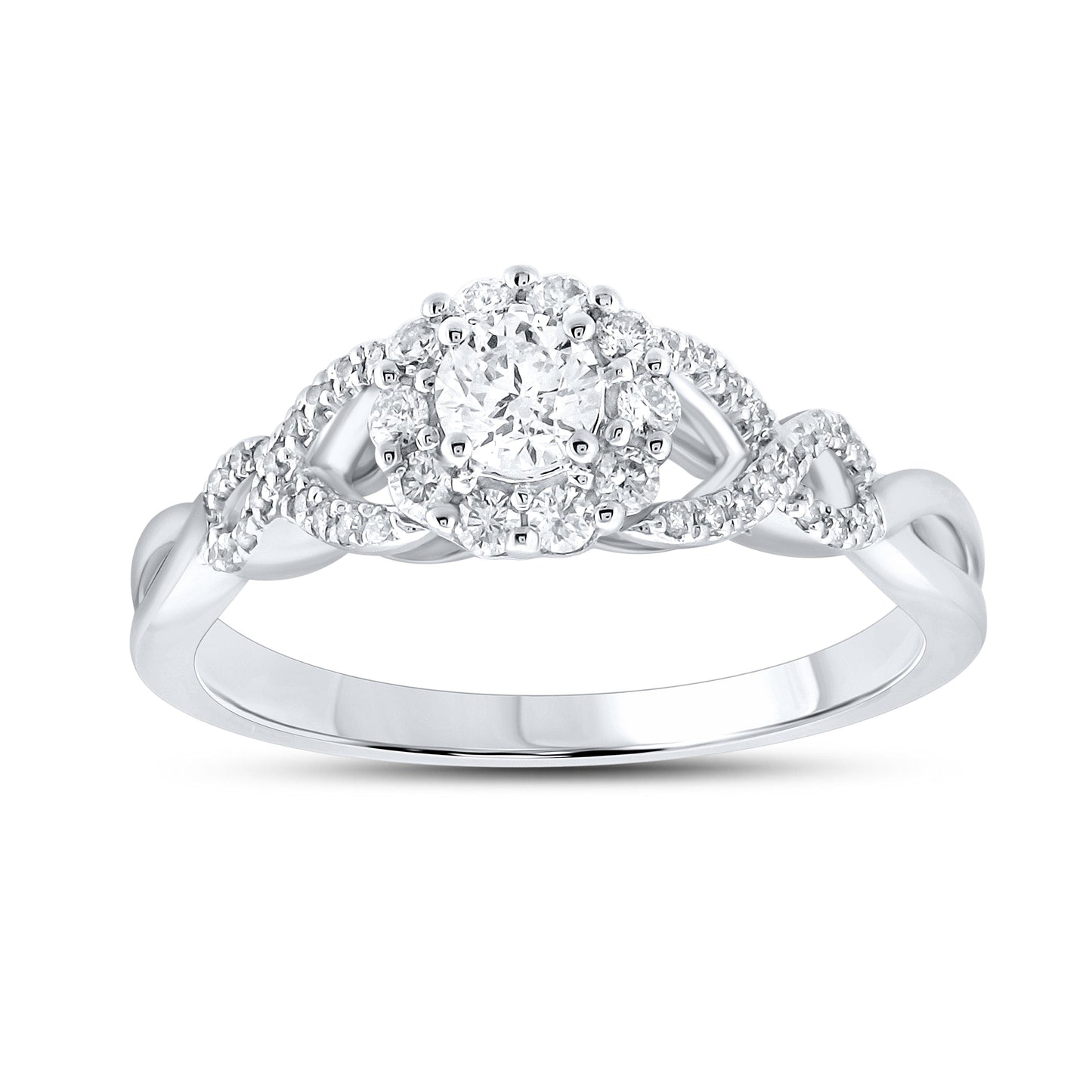 14kt white gold 0.50 CTW Ladies Diamond Ring