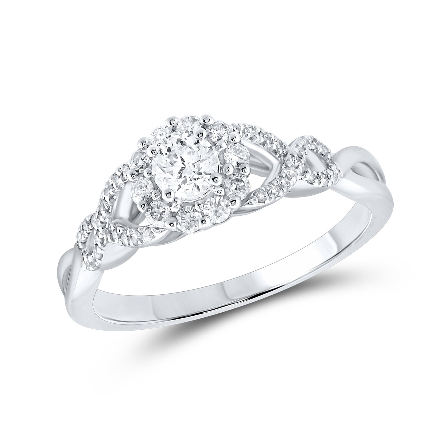 14kt white gold 0.50 CTW Ladies Diamond Ring