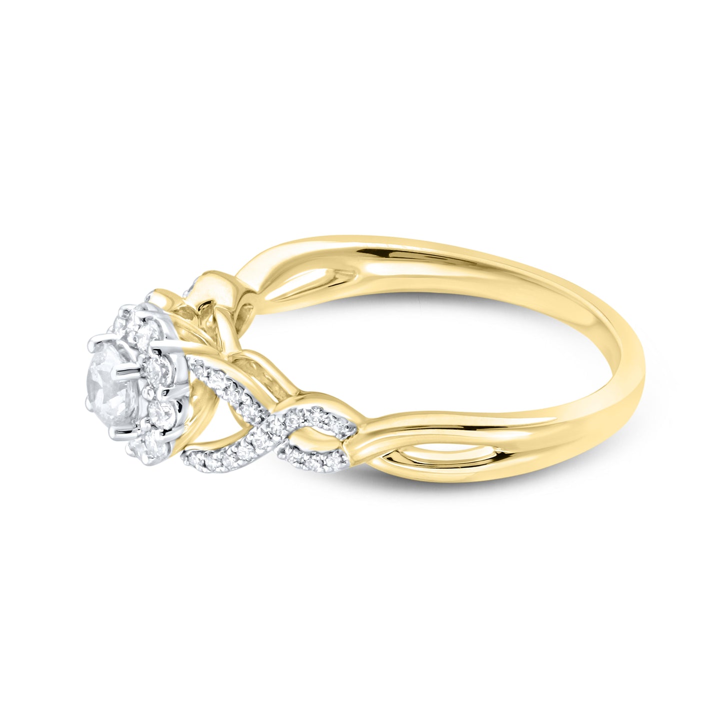 14kt yellow gold 0.52 CTW Diamond Bridal ring