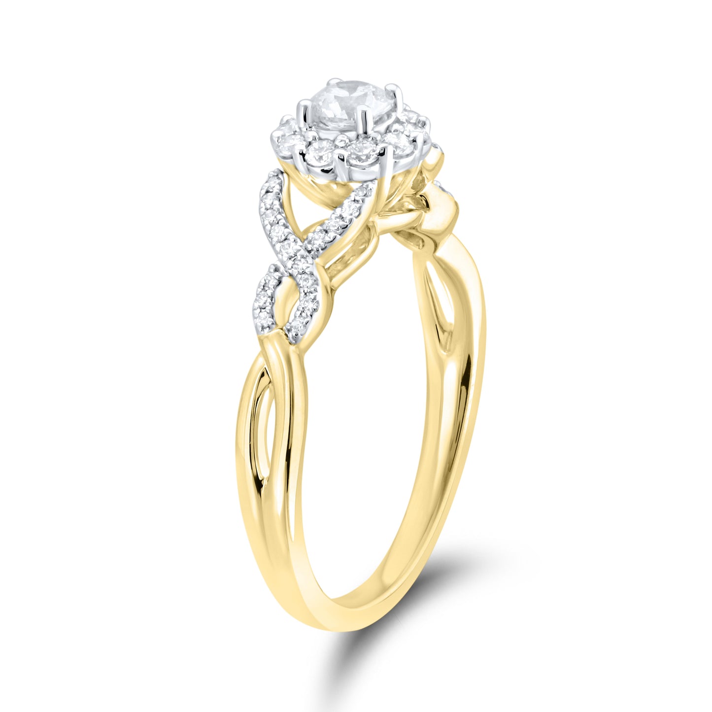 14kt yellow gold 0.52 CTW Diamond Bridal ring