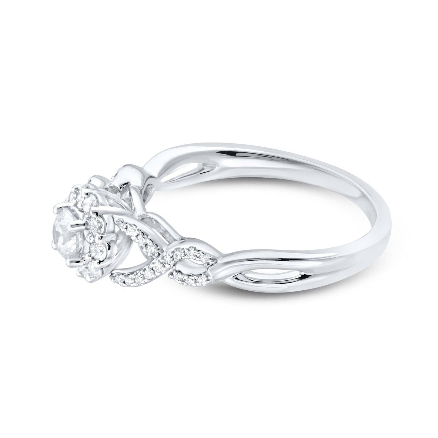 14kt white gold 0.50 CTW Ladies Diamond Ring