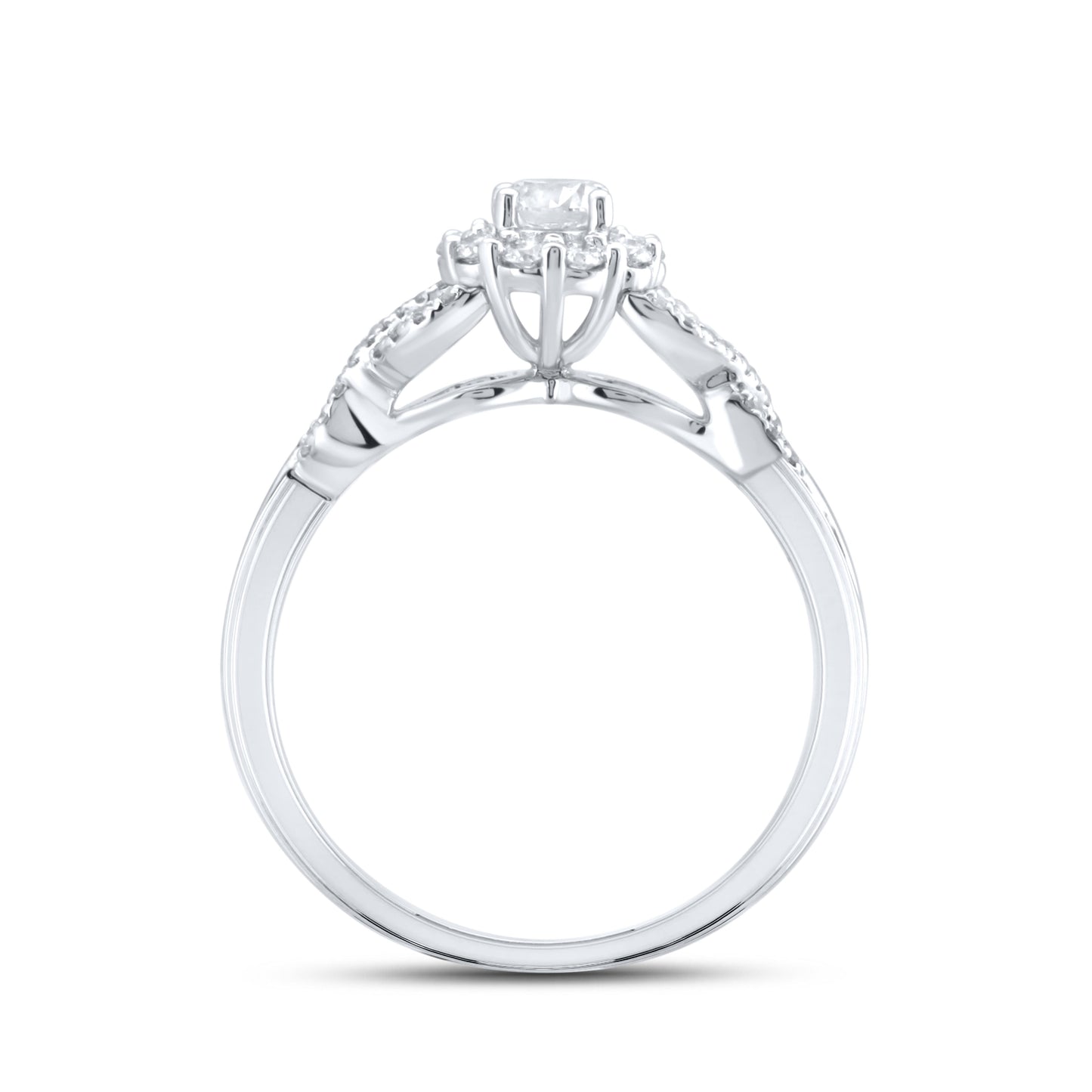 14kt white gold 0.50 CTW Ladies Diamond Ring