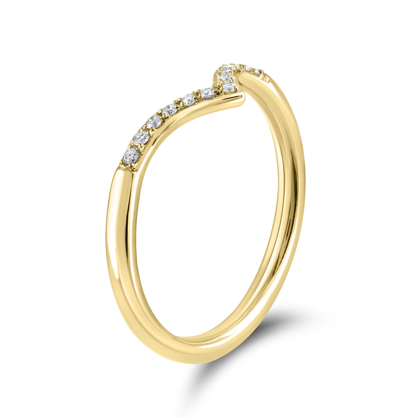 14kt yellow gold 0.10ctw Diamond Band