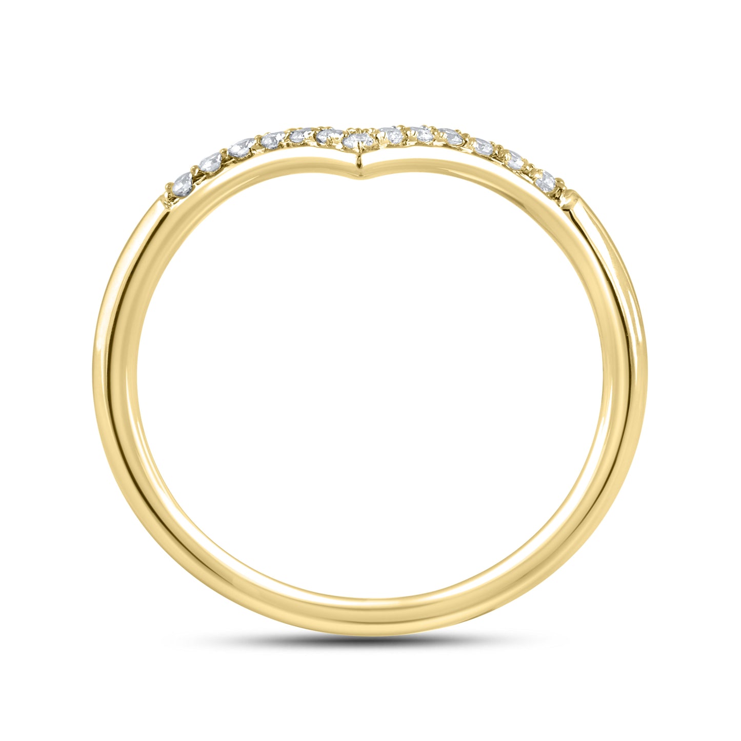 14kt yellow gold 0.10ctw Diamond Band