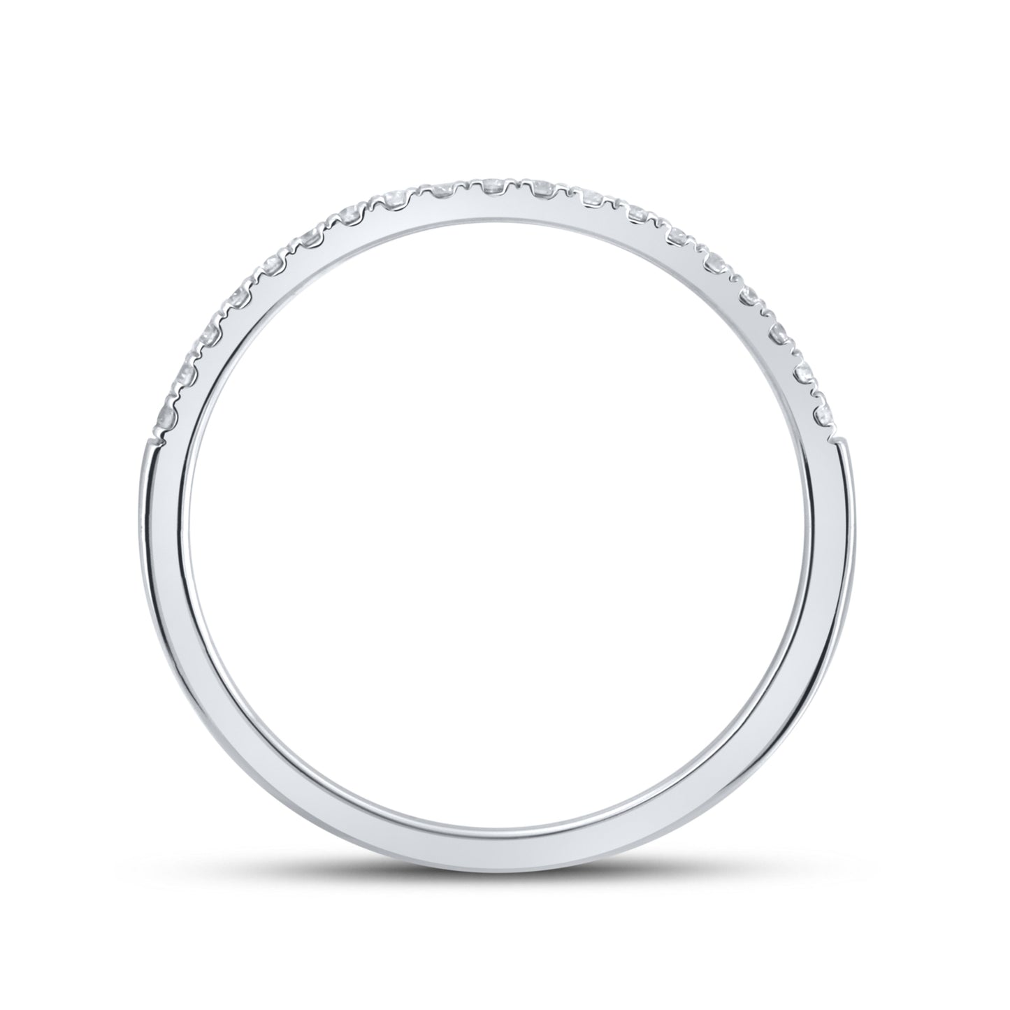 14kt White gold 0.14 CTW Ladies Diamond Band