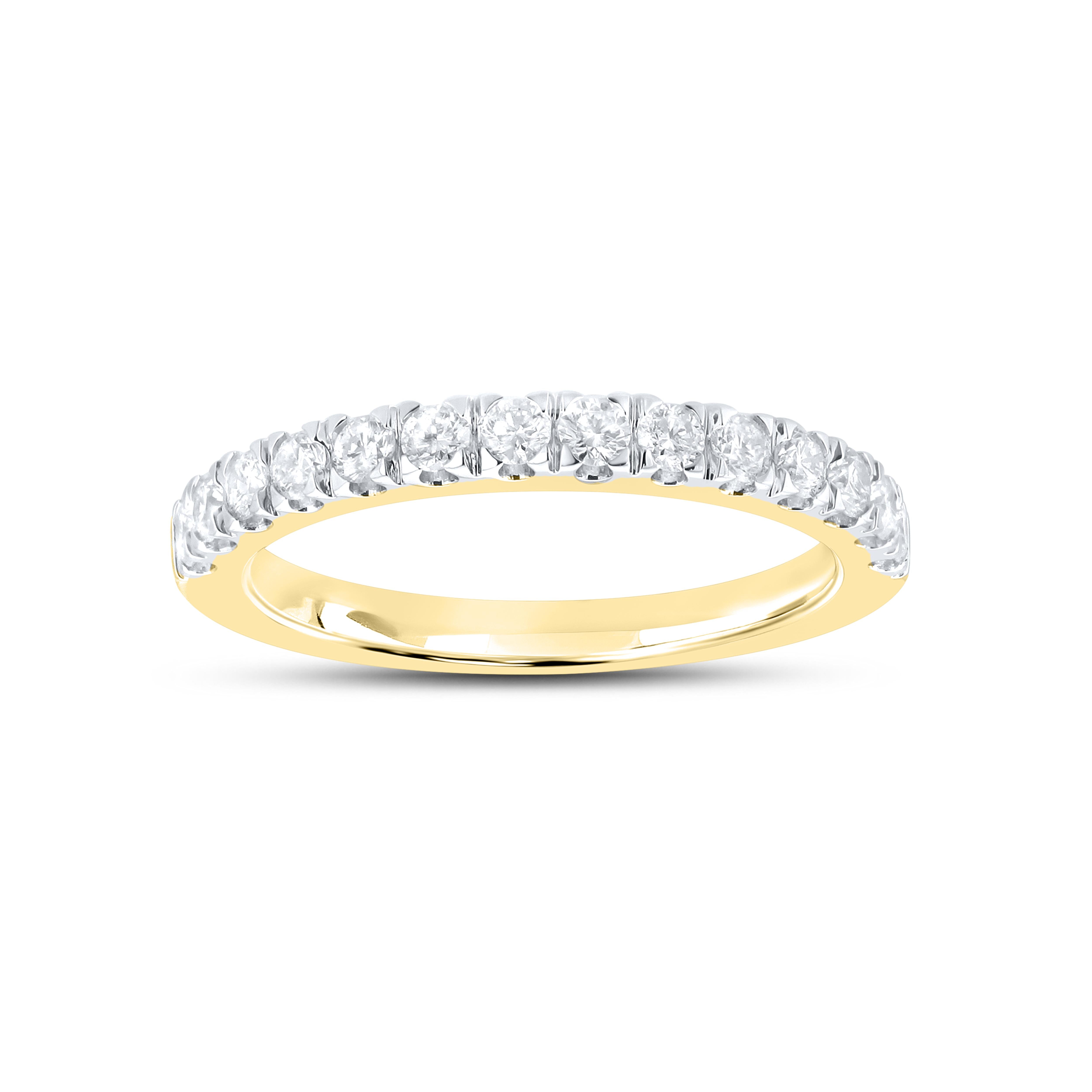 14K YELLOW GOLD 0.50 CTW Ladies DIAMOND BAND