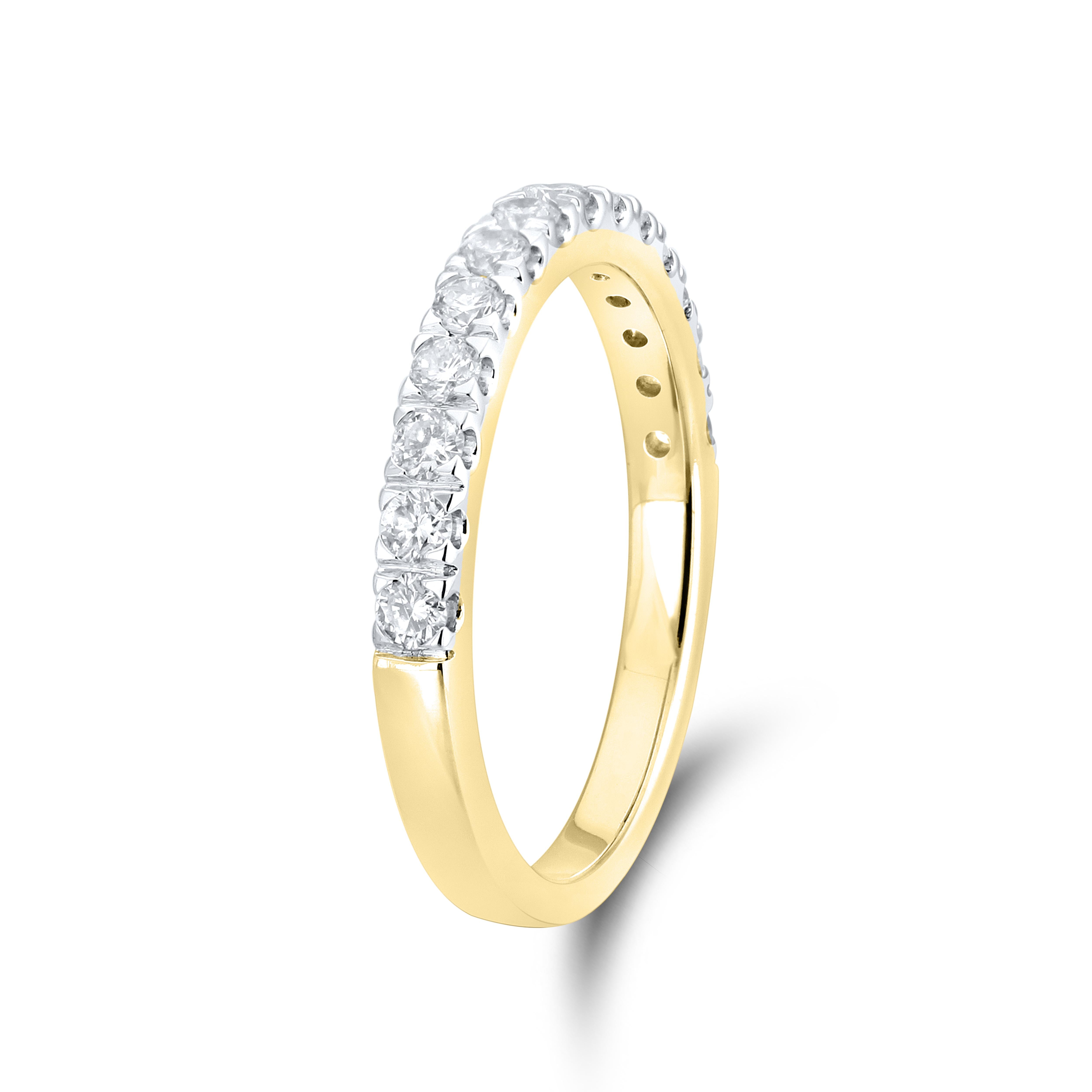 14K YELLOW GOLD 0.50 CTW Ladies DIAMOND BAND