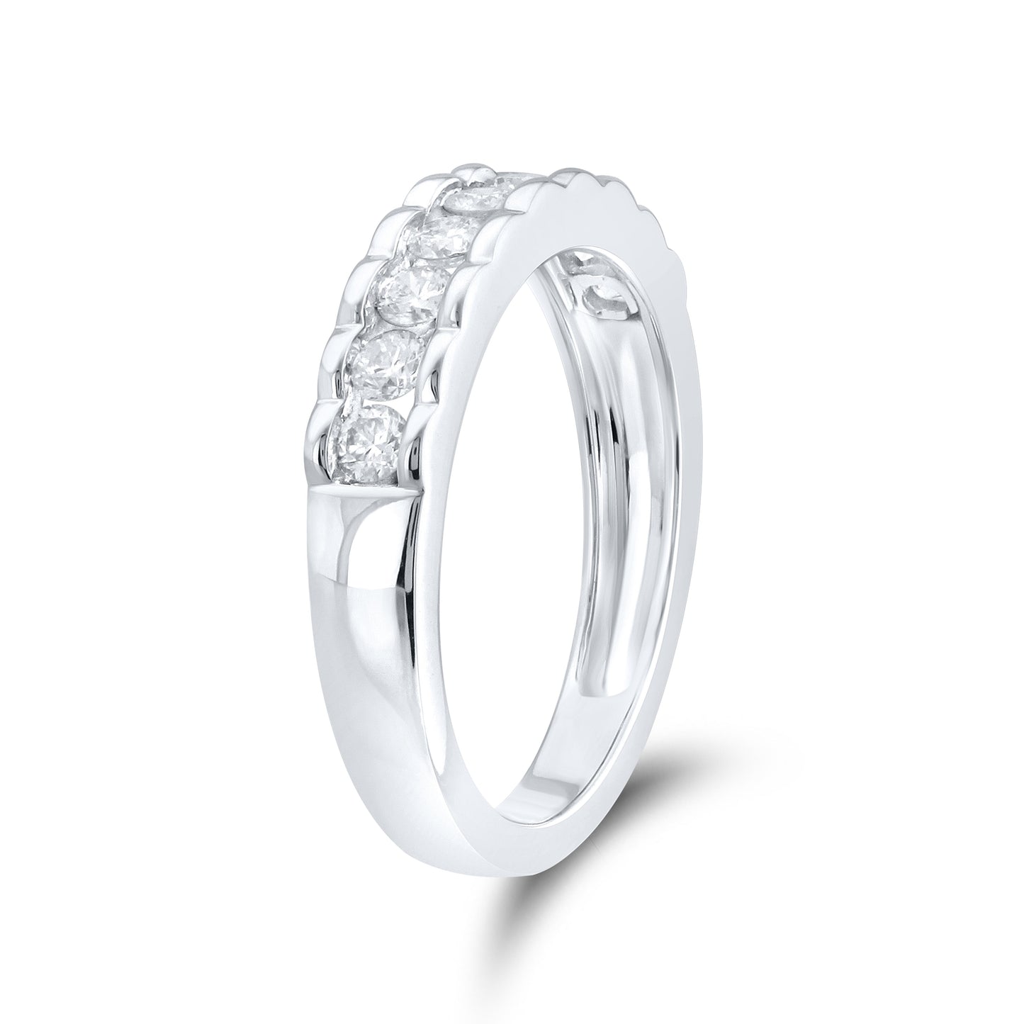 14kt white gold 0.52 CTW Ladies Diamond Band