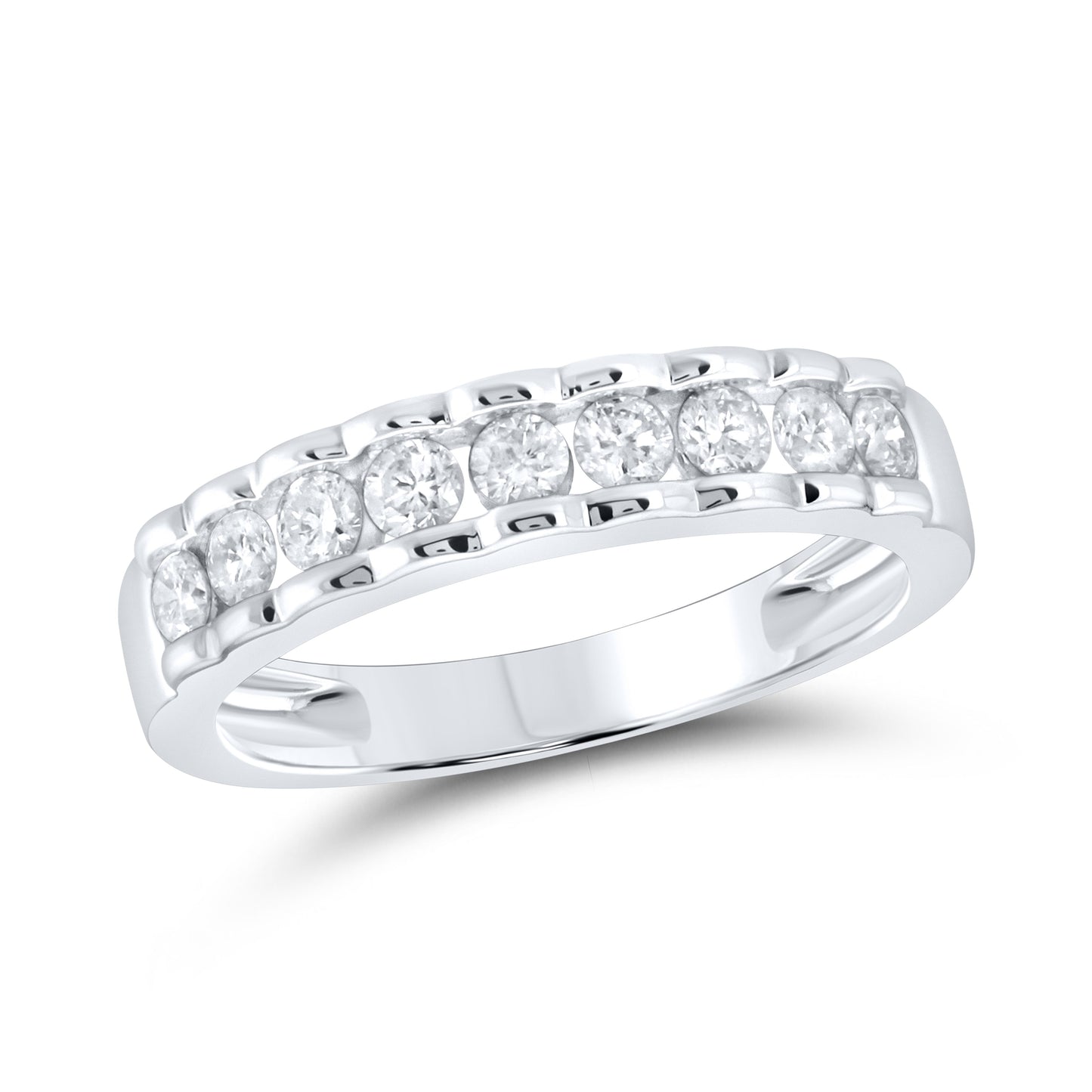 14kt white gold 0.52 CTW Ladies Diamond Band