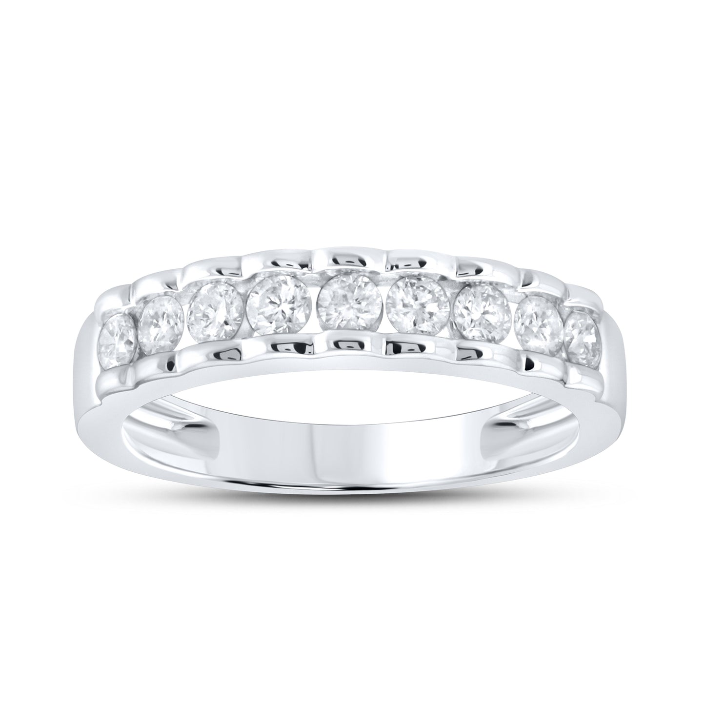 14kt white gold 0.52 CTW Ladies Diamond Band