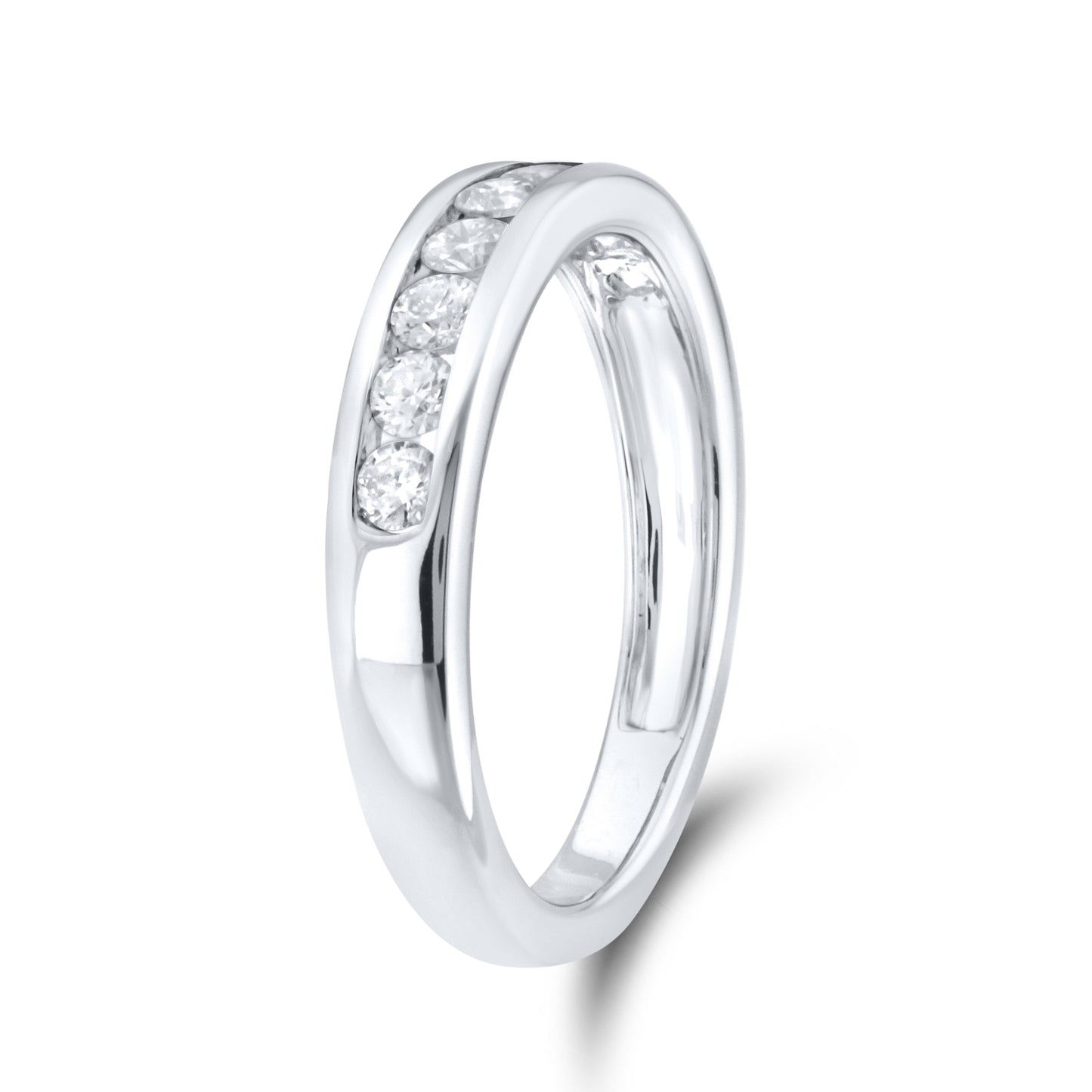 14k white gold 0.50 CTW Ladies Diamond Band