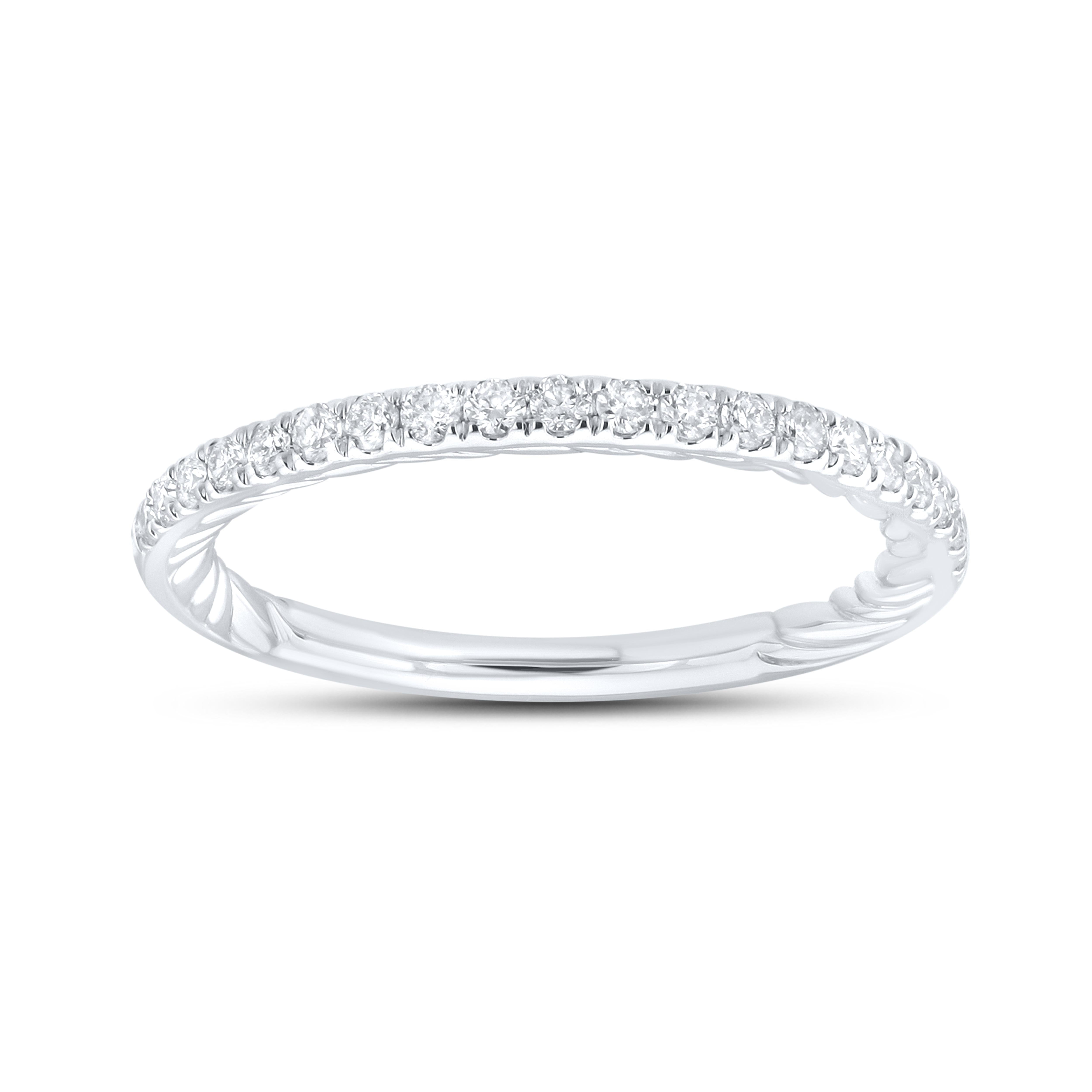 14kt white gold 0.27 CTW Ladies Diamond Band