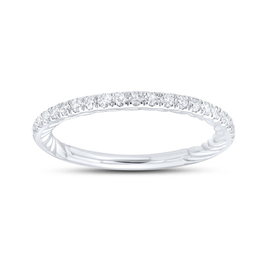 14kt white gold 0.27 CTW Ladies Diamond Band