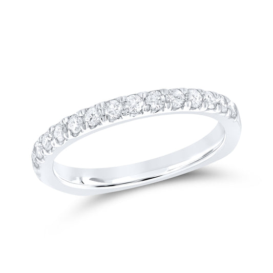 14k white gold 0.62 CTW Ladies Diamond Band