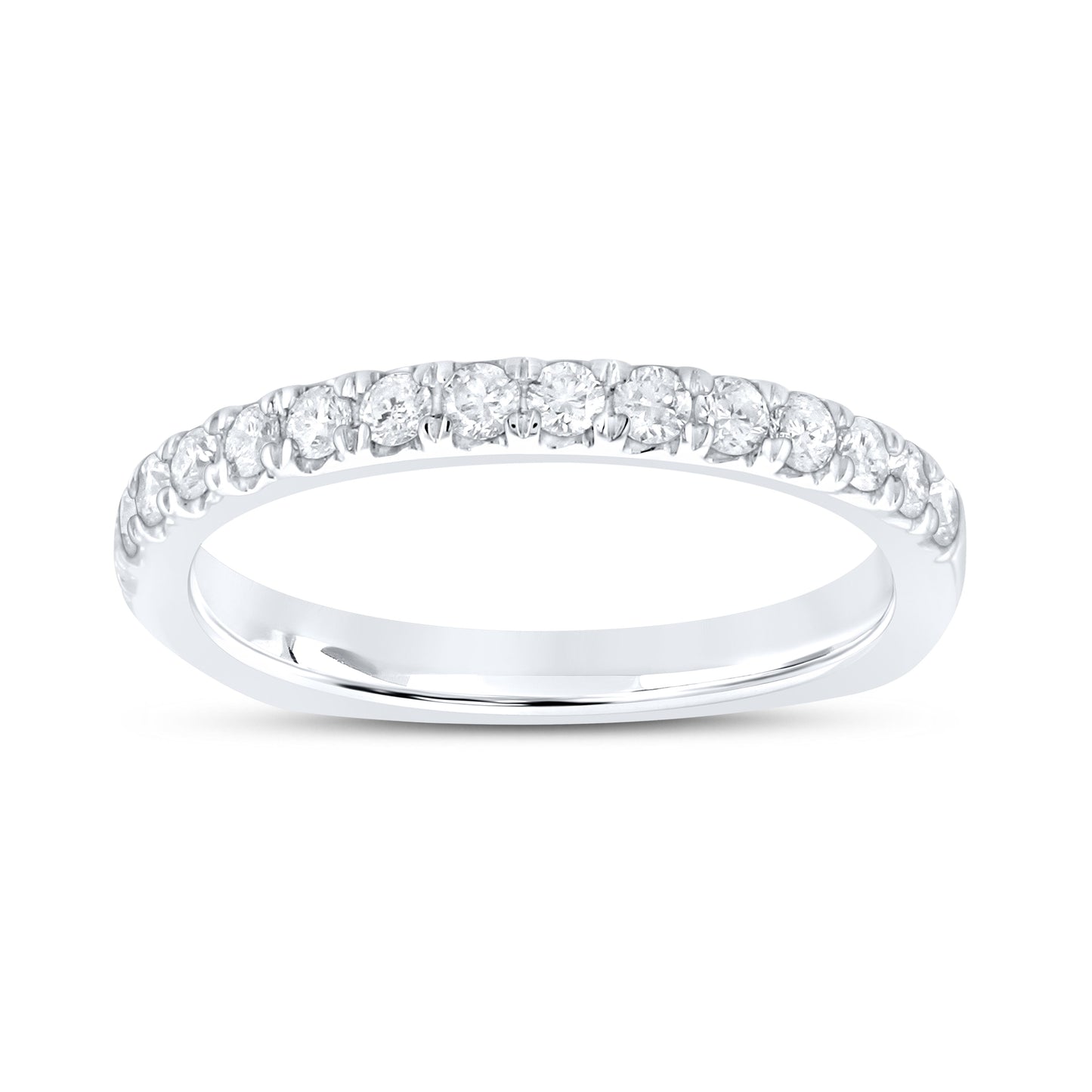 14k white gold 0.62 CTW Ladies Diamond Band