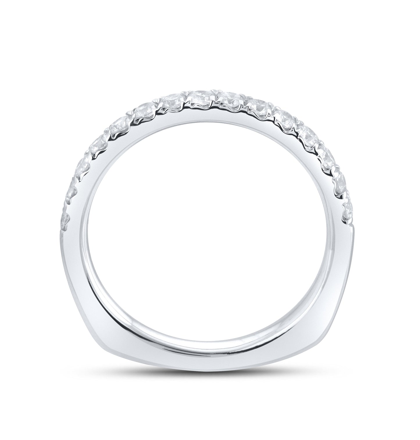 14k white gold 0.62 CTW Ladies Diamond Band