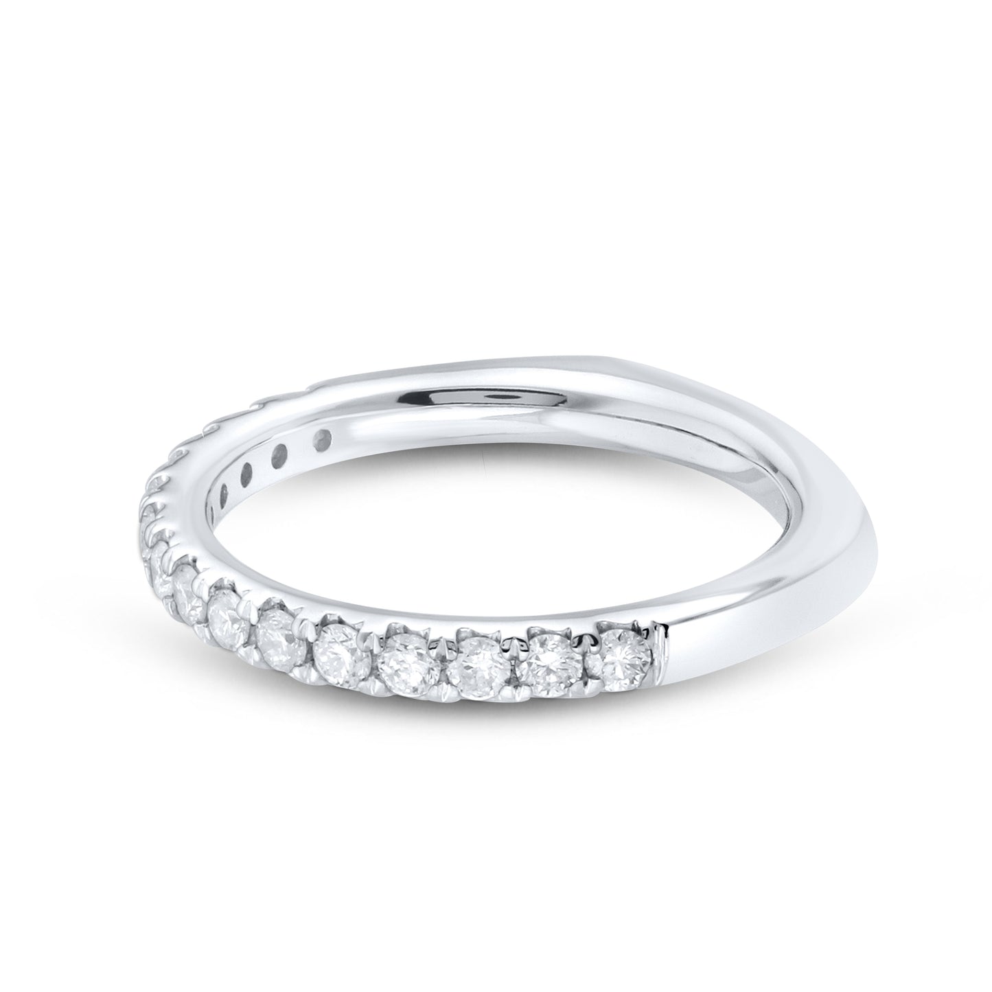 14k white gold 0.62 CTW Ladies Diamond Band