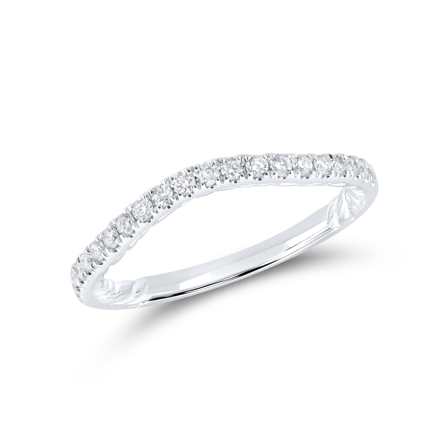 14k white gold 0.26 CTW Ladies Diamond Band