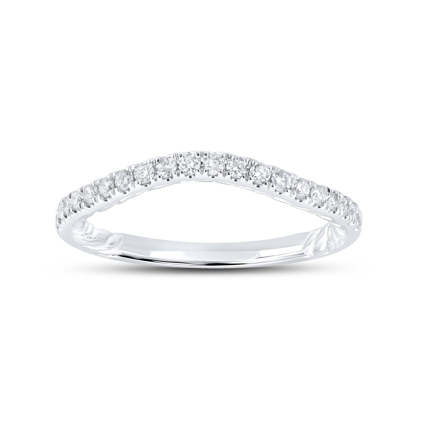 14k white gold 0.26 CTW Ladies Diamond Band