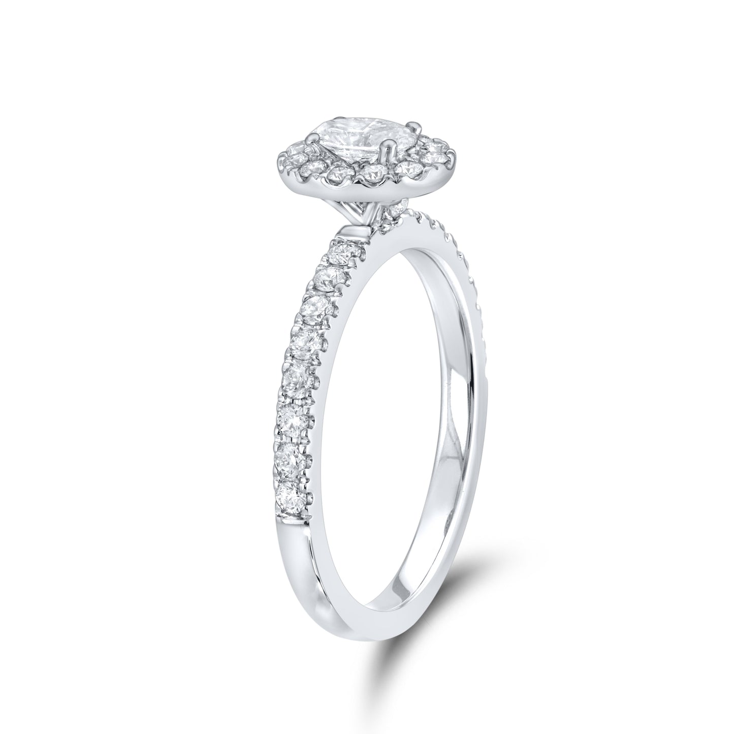 14kt WG 0.73 CTW Natural Diamond bridal ring