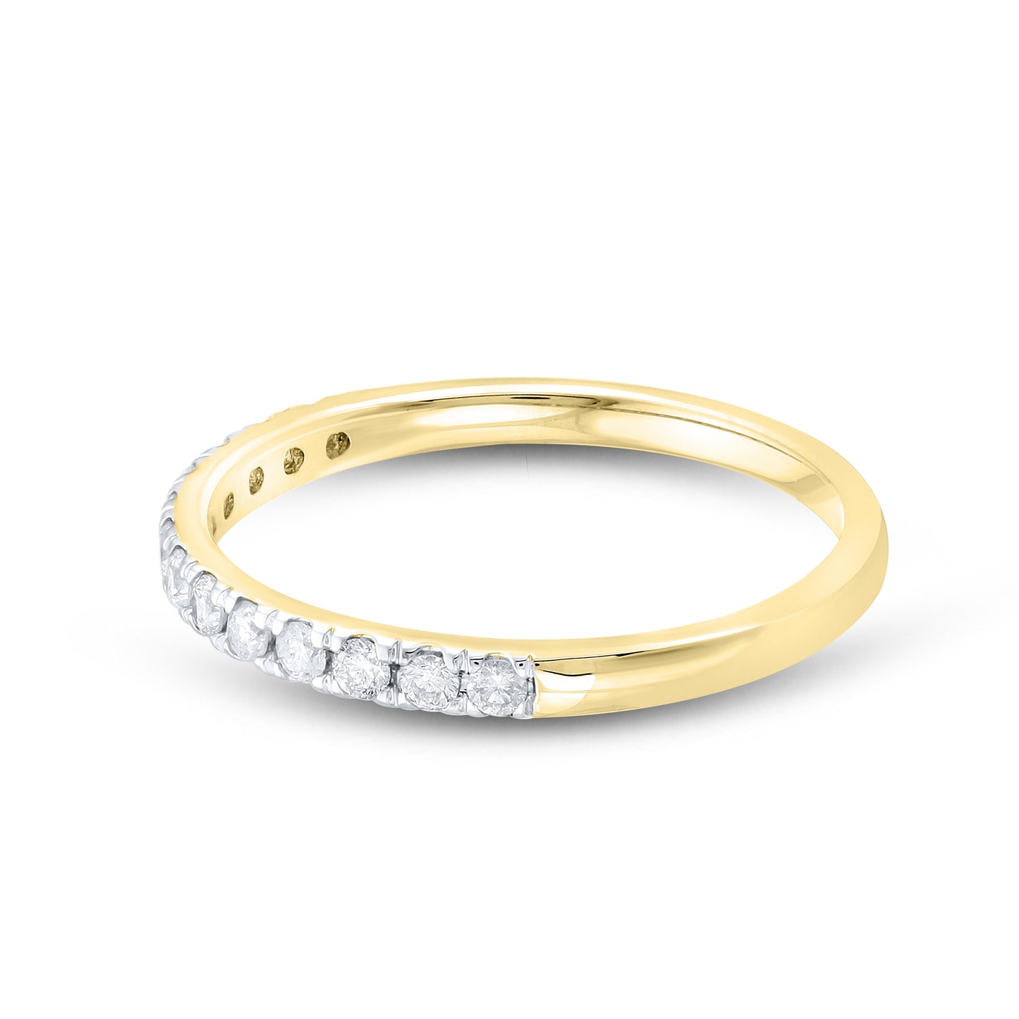 14k Yellow Gold 0.25 CTW Ladies Diamond Band