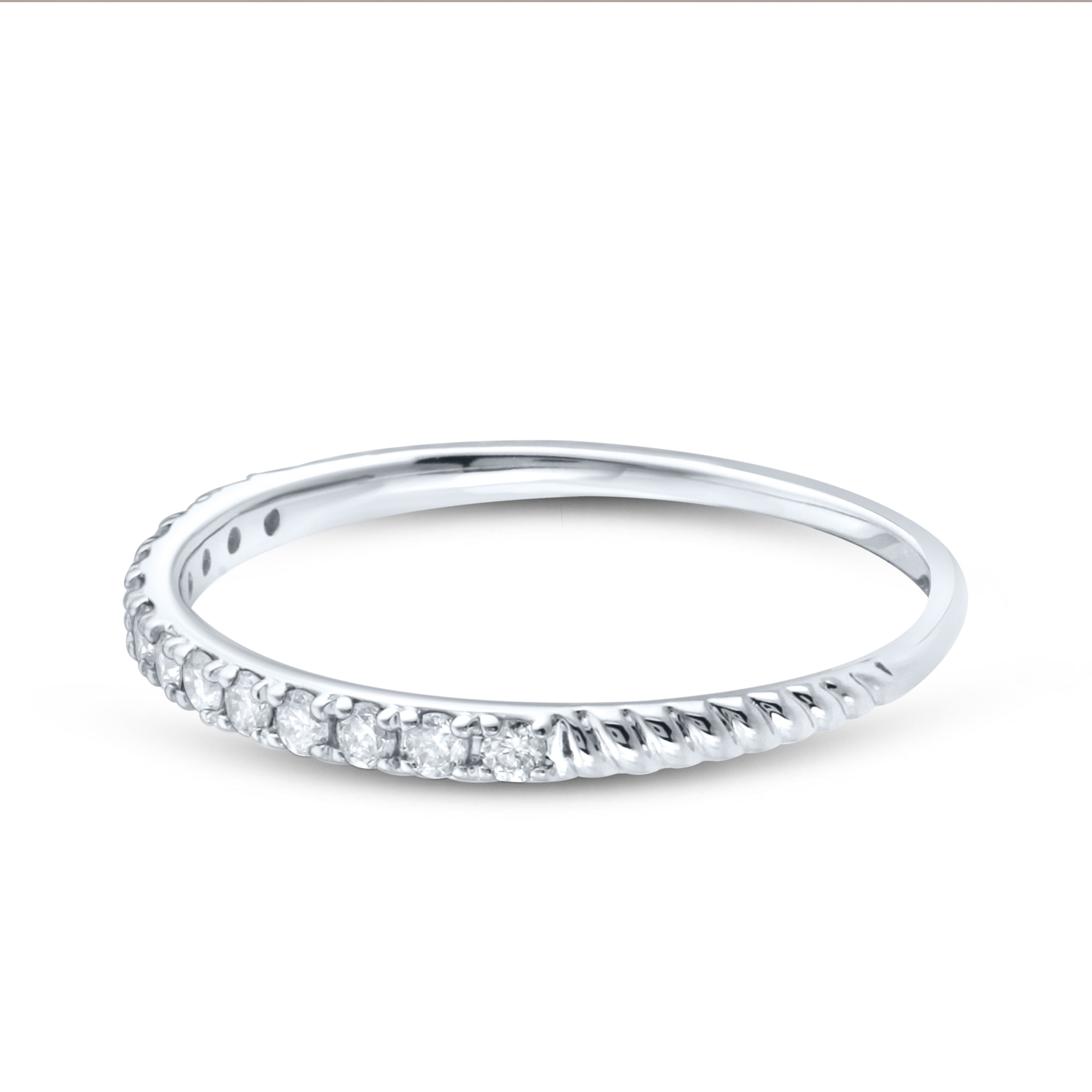 14kt white gold 0.20 CTW Ladies Diamond Band