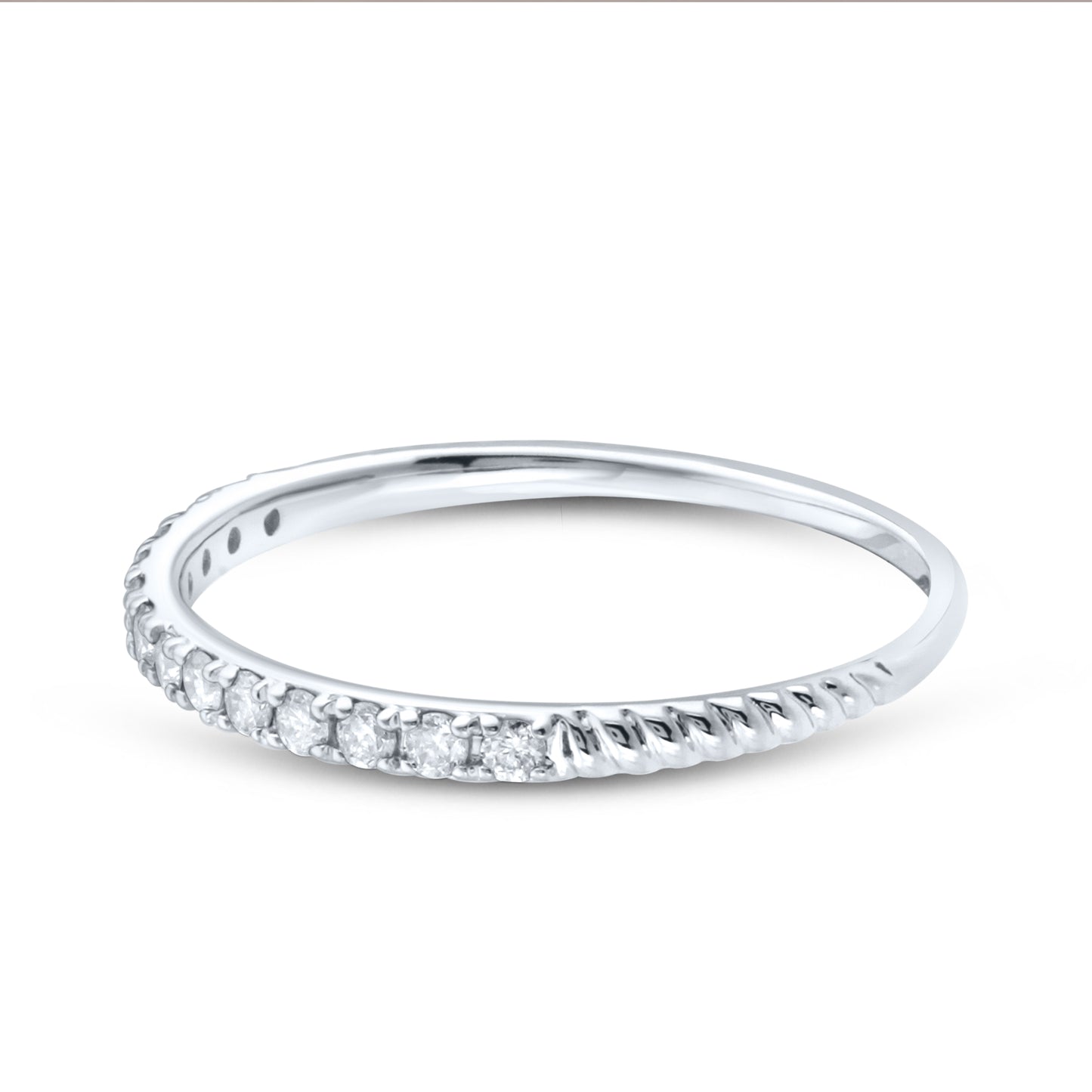 14kt white gold 0.20 CTW Ladies Diamond Band
