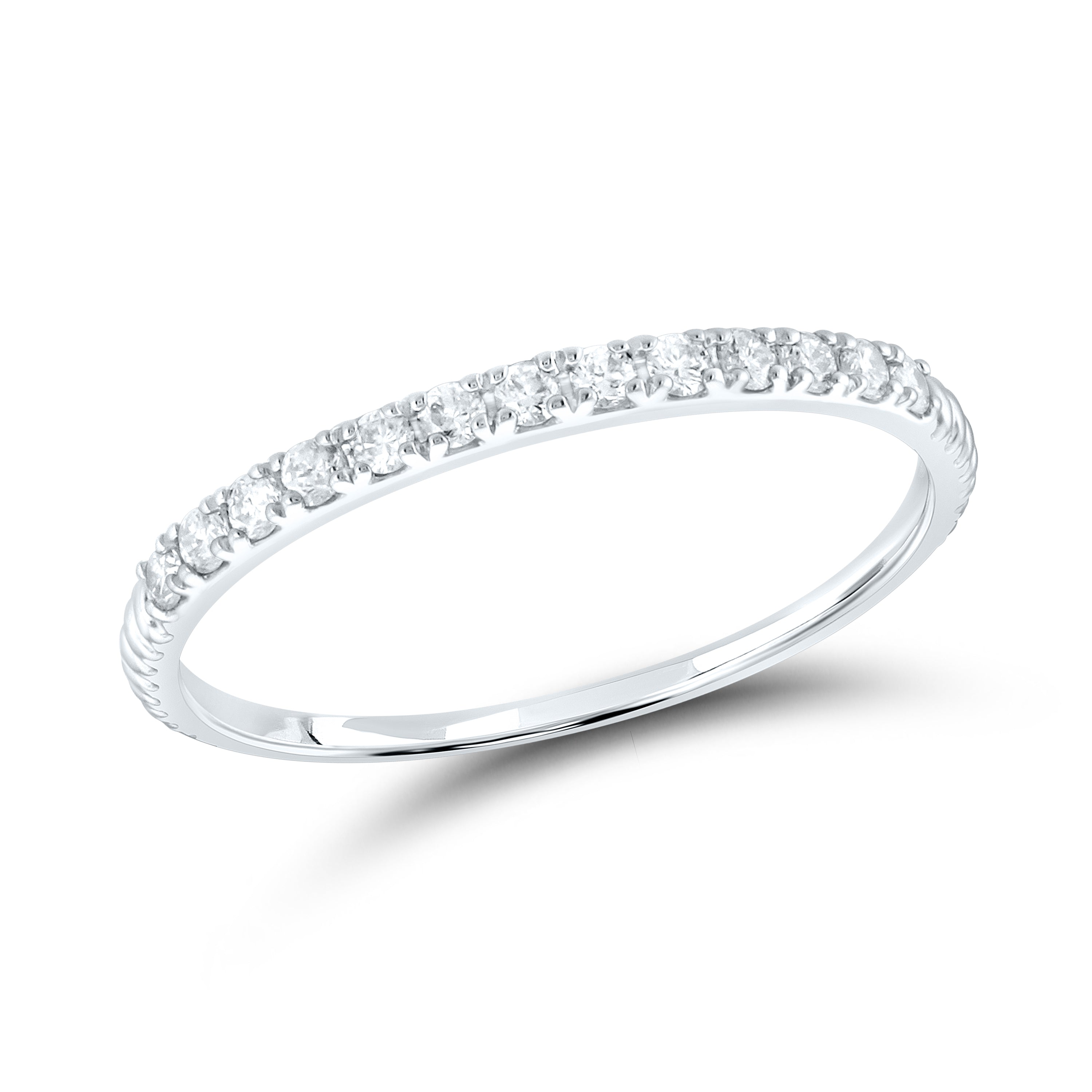 14kt white gold 0.20 CTW Ladies Diamond Band