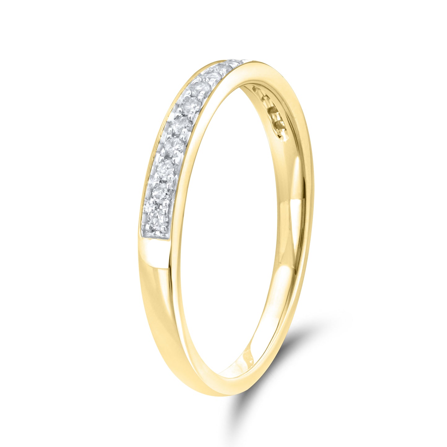 14kt yellow gold 0.15 CTW Ladies Diamond Band